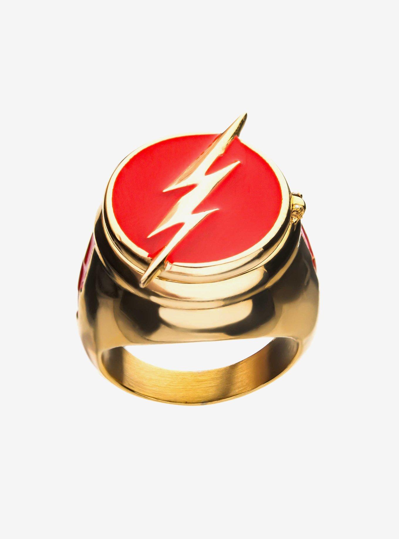 DC Comics Flash Ring with Costume Flip Lid Ring, , hi-res