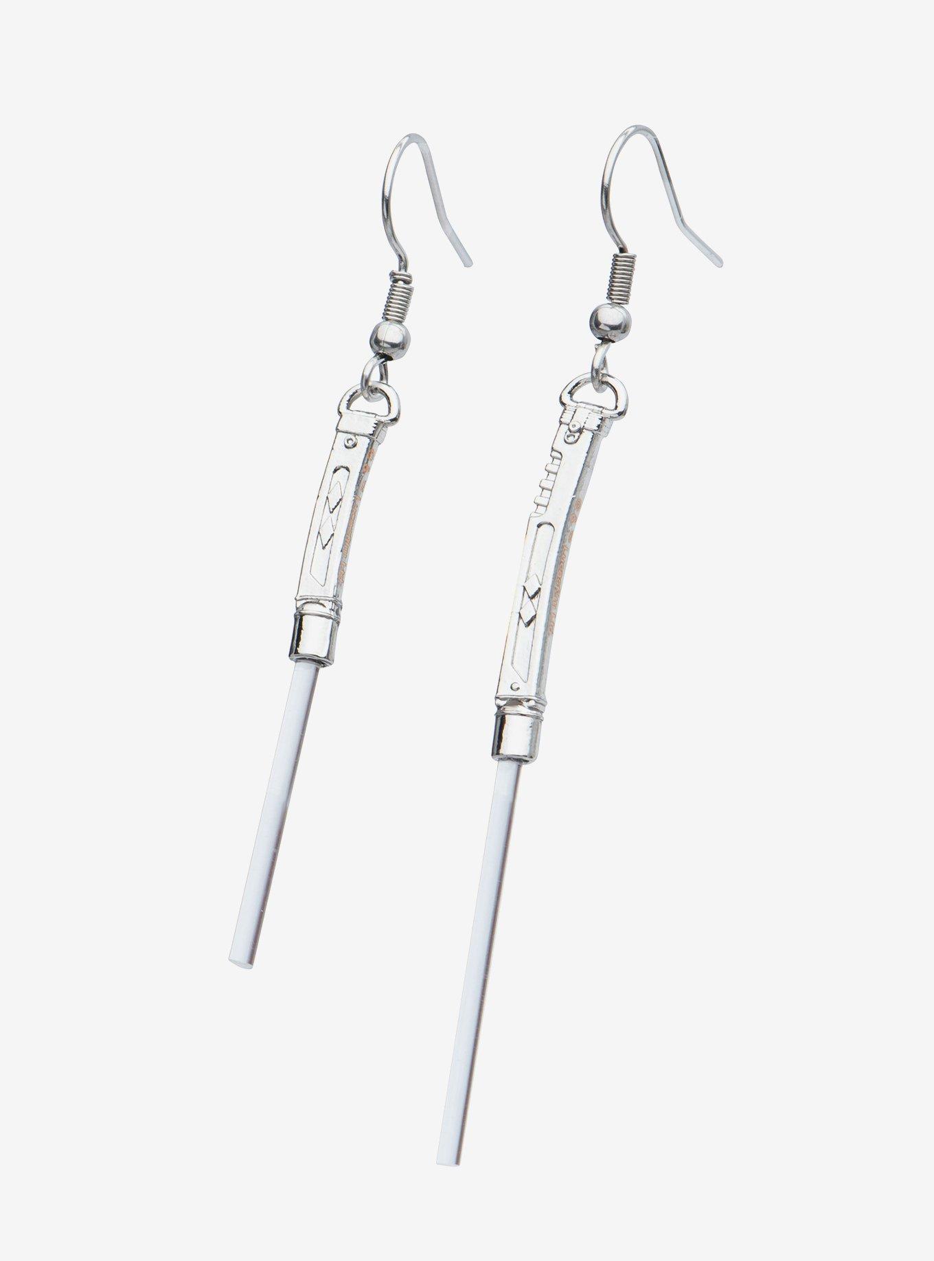 Star Wars Ahsoka Tano Lightsaber Drop Earrings, , alternate