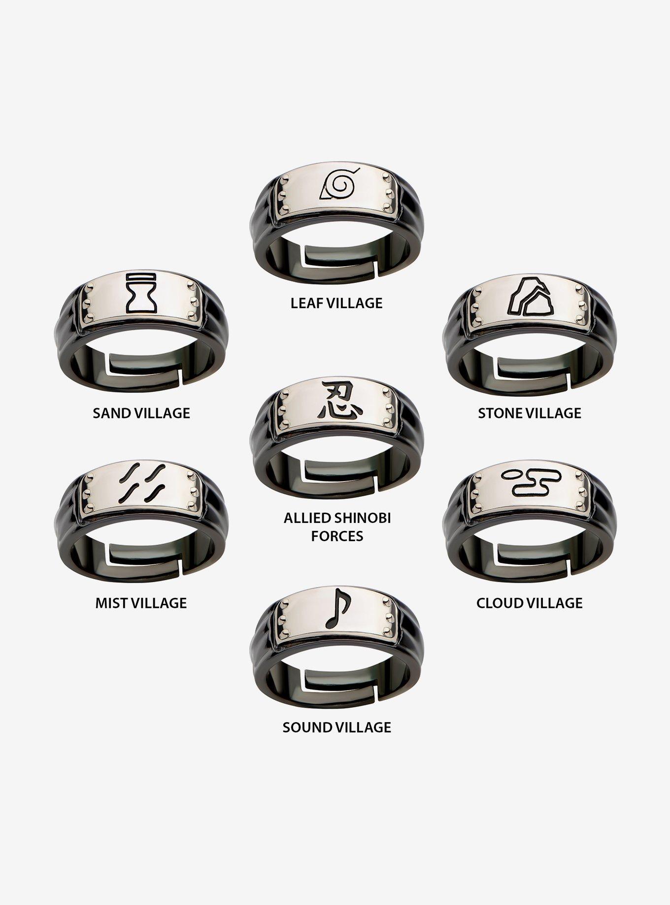 Naruto Shinobi Headband Ring Set, , alternate