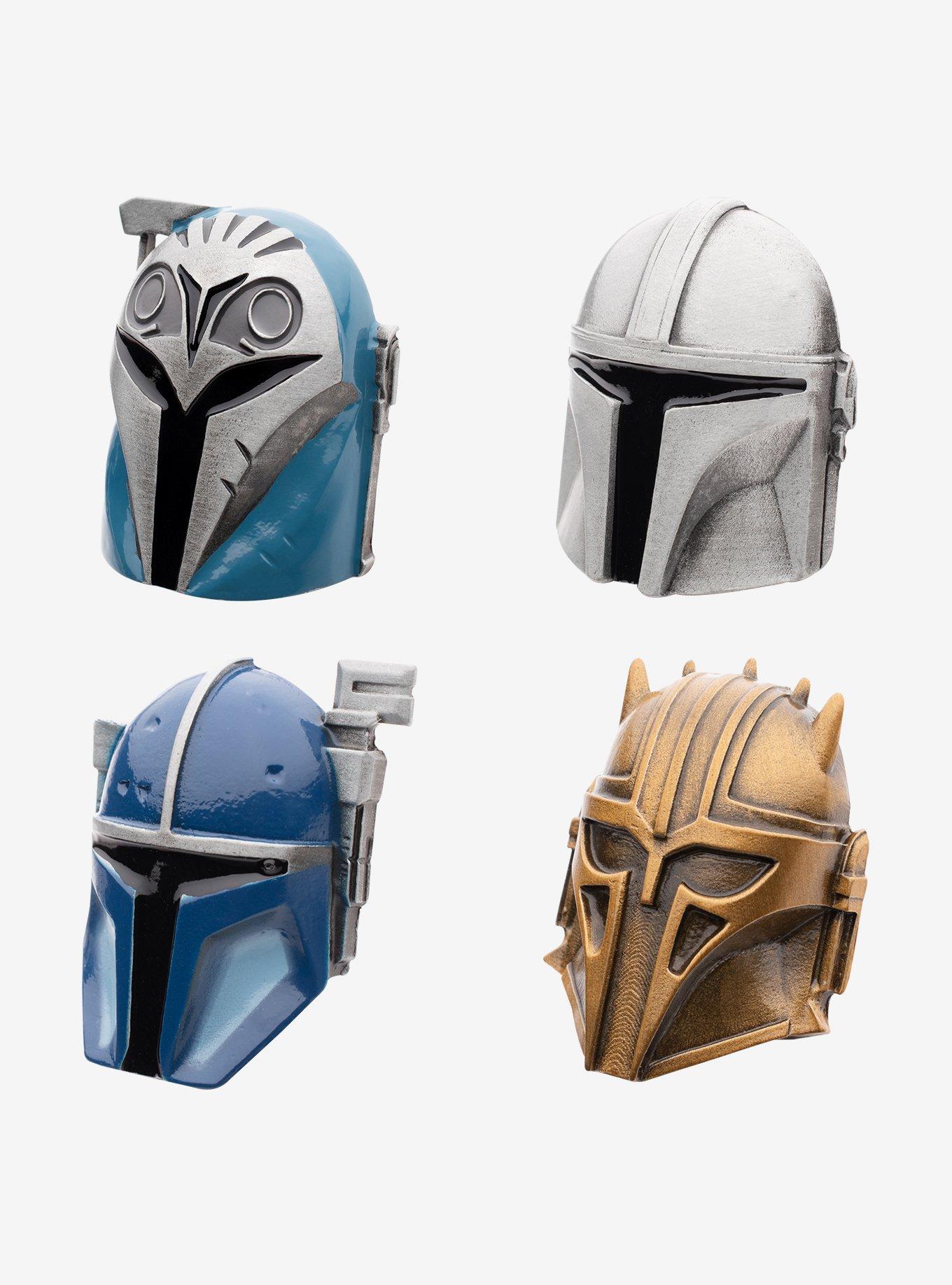 Star Wars The Mandalorian 3D Helmet Pin Set