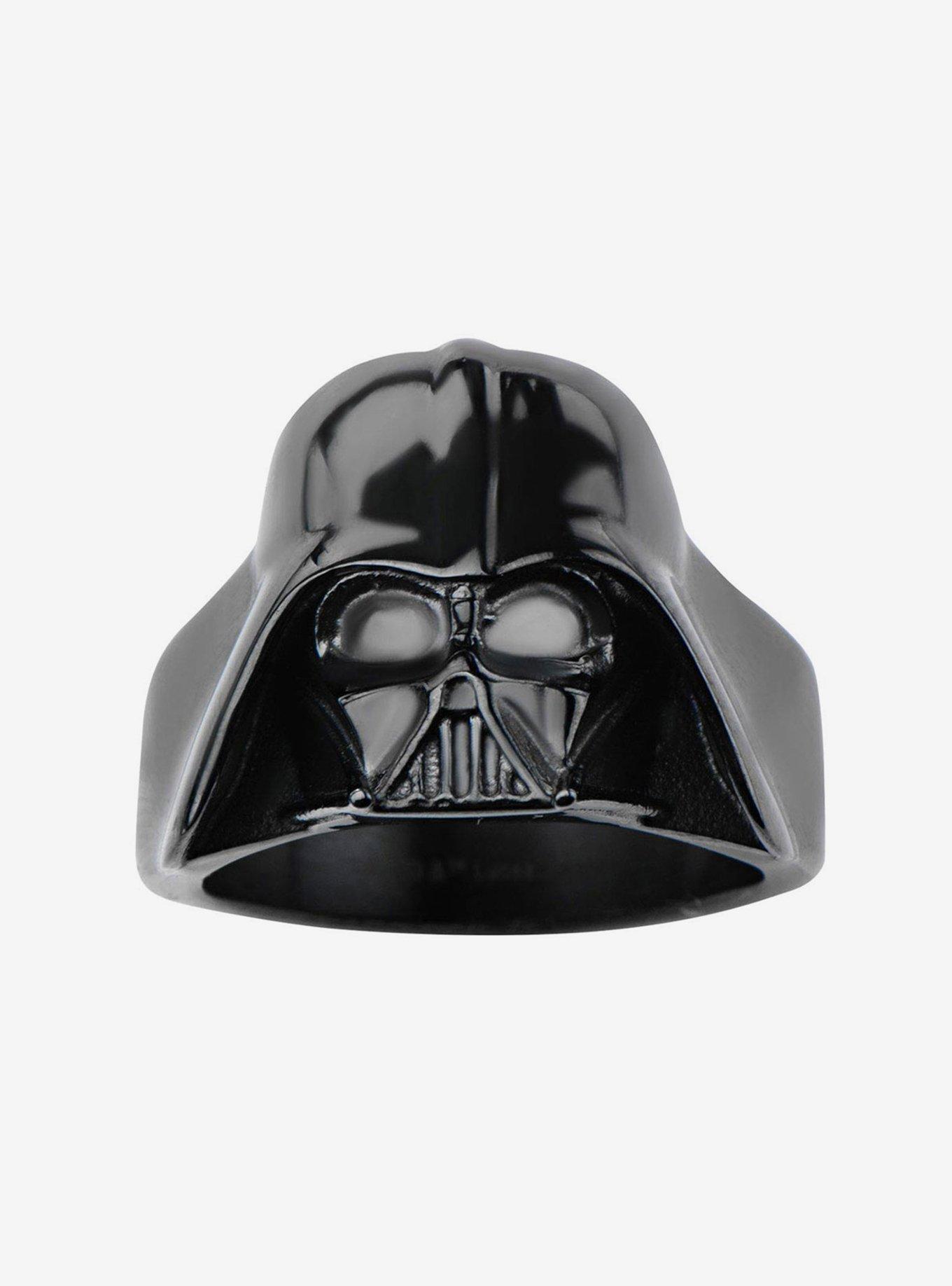 Star Wars Black Plated 3D Darth Vader Ring