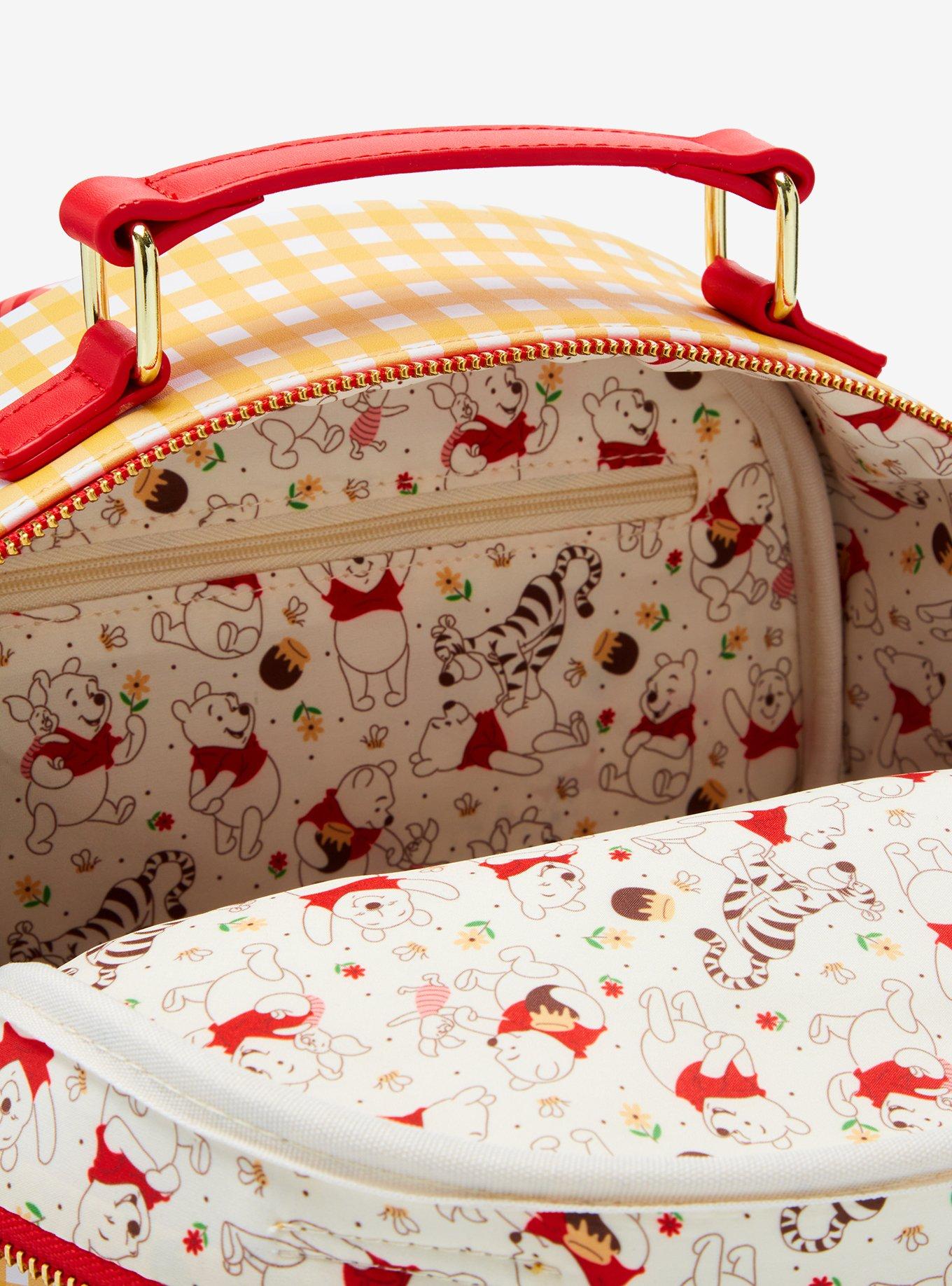 Loungefly Disney Winnie the Pooh Gingham Pooh Bear Figural Mini Backpack, , alternate