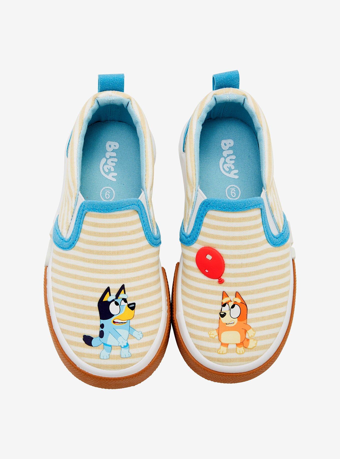 Bluey Striped Bluey & Bingo Toddler Slip-On Shoes, , hi-res