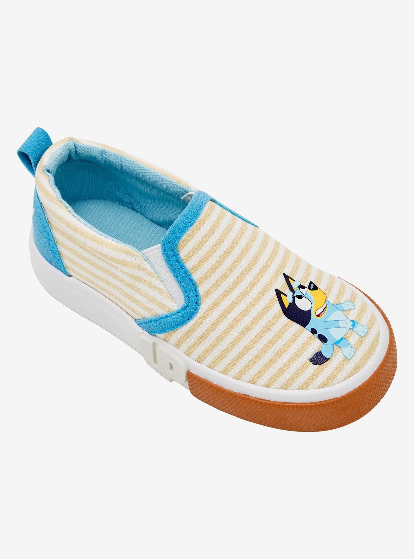 Bluey Striped Bluey & Bingo Toddler Slip-On Shoes, , alternate