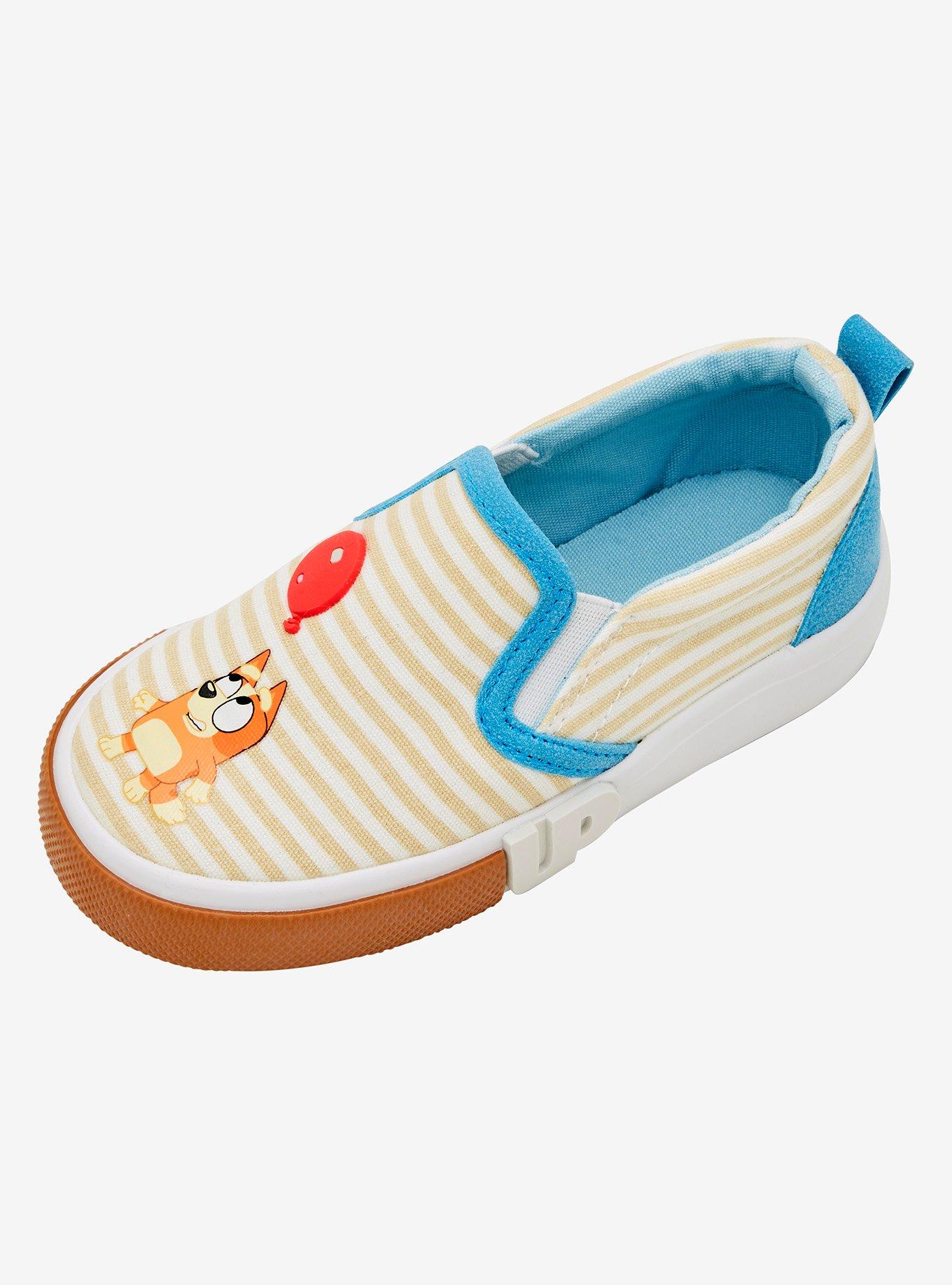 Bluey Striped Bluey & Bingo Toddler Slip-On Shoes, , alternate