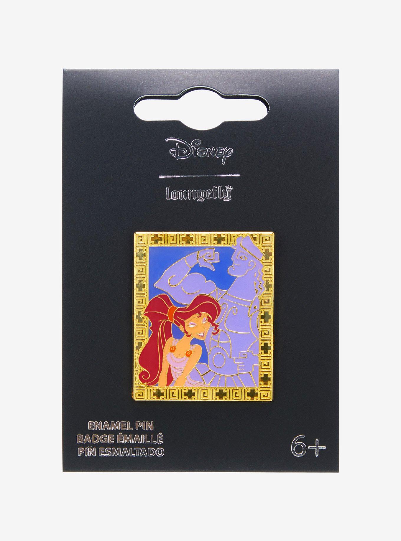 Loungefly Disney Hercules Meg & Hercules Frame Enamel Pin - BoxLunch Exclusive, , hi-res