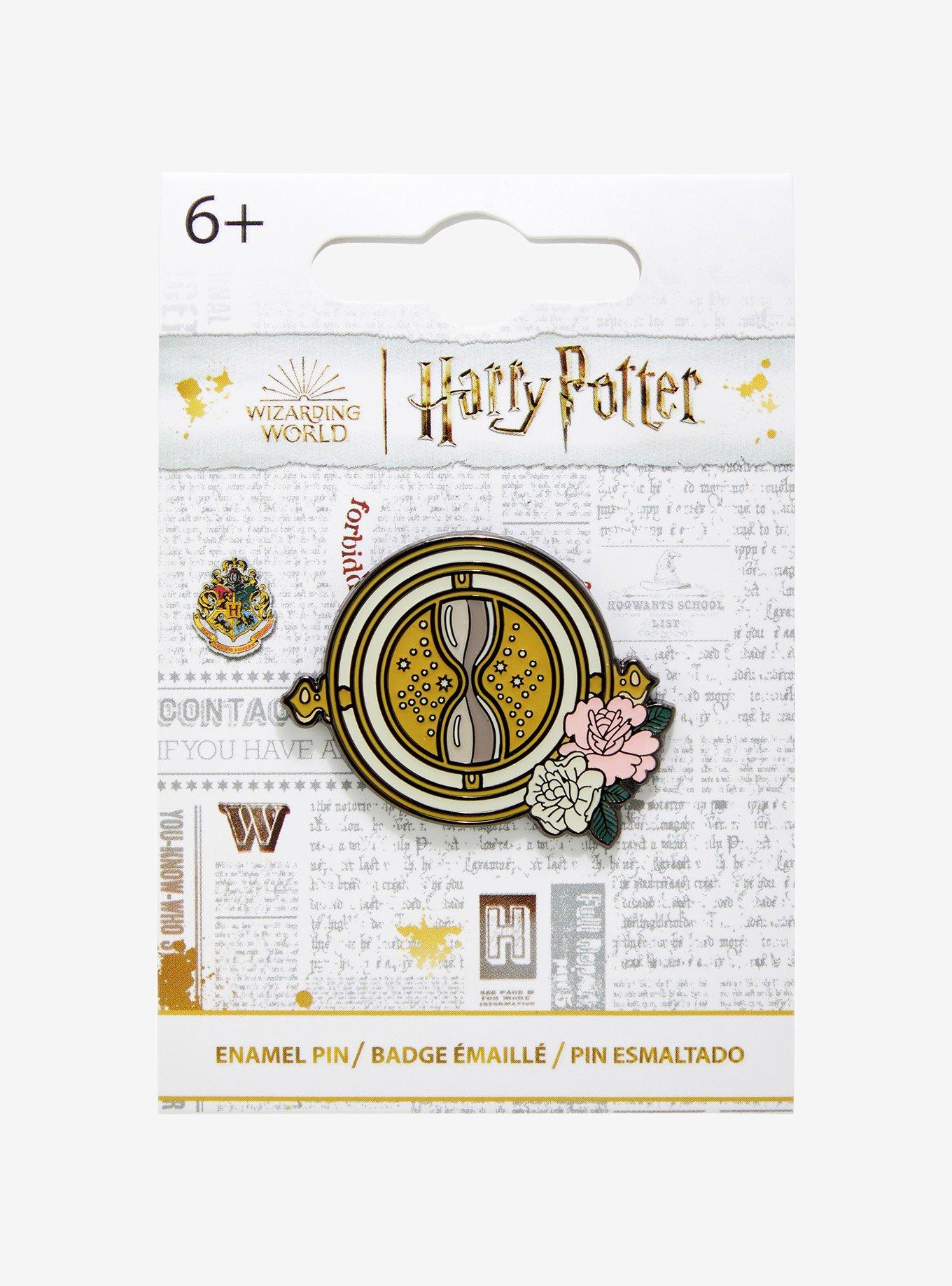 Loungefly Harry Potter Time Turner Floral Enamel Pin - BoxLunch Exclusive, , hi-res