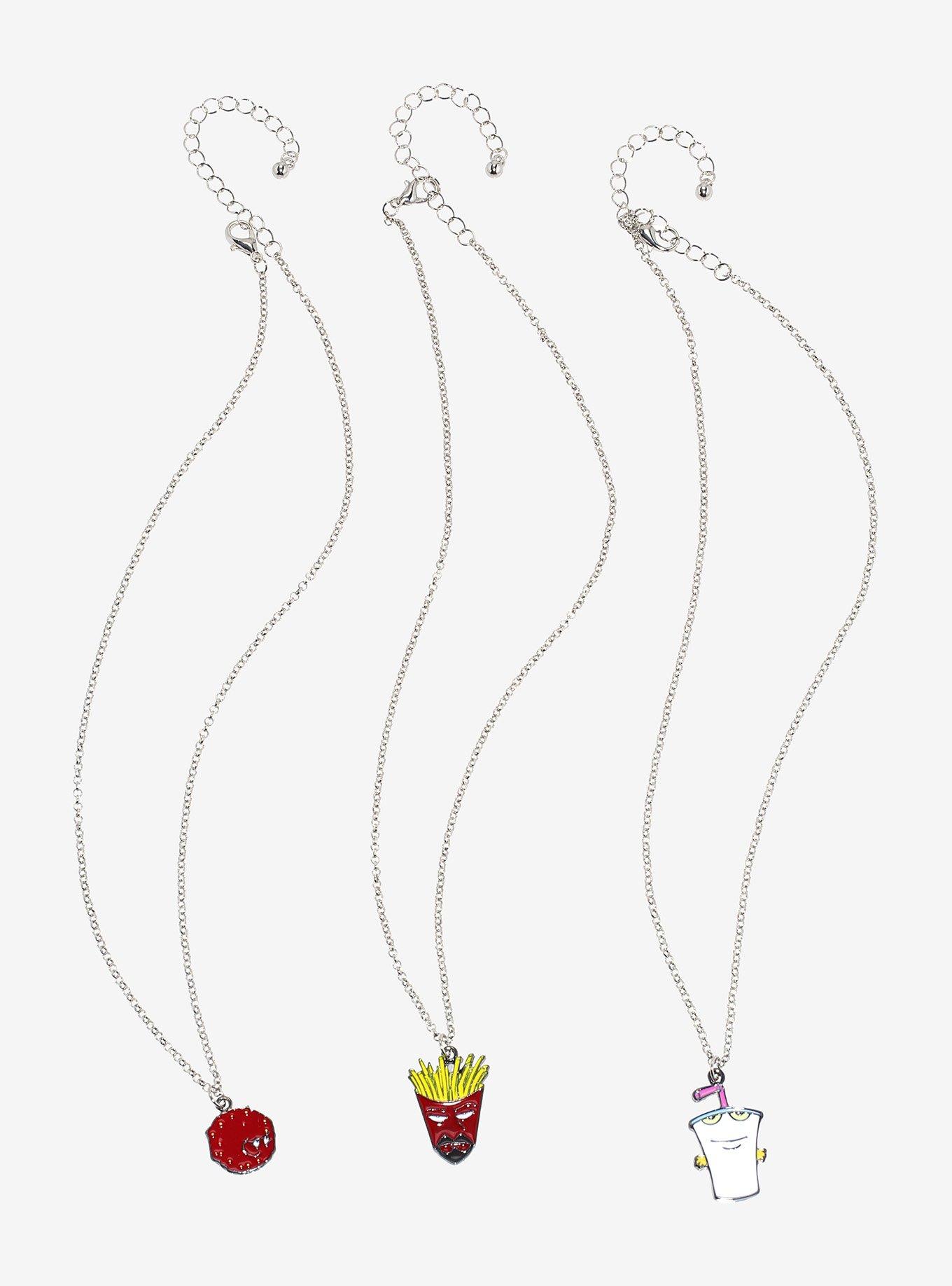 Aqua Teen Hunger Force Character Best Friend Necklace Set, , hi-res