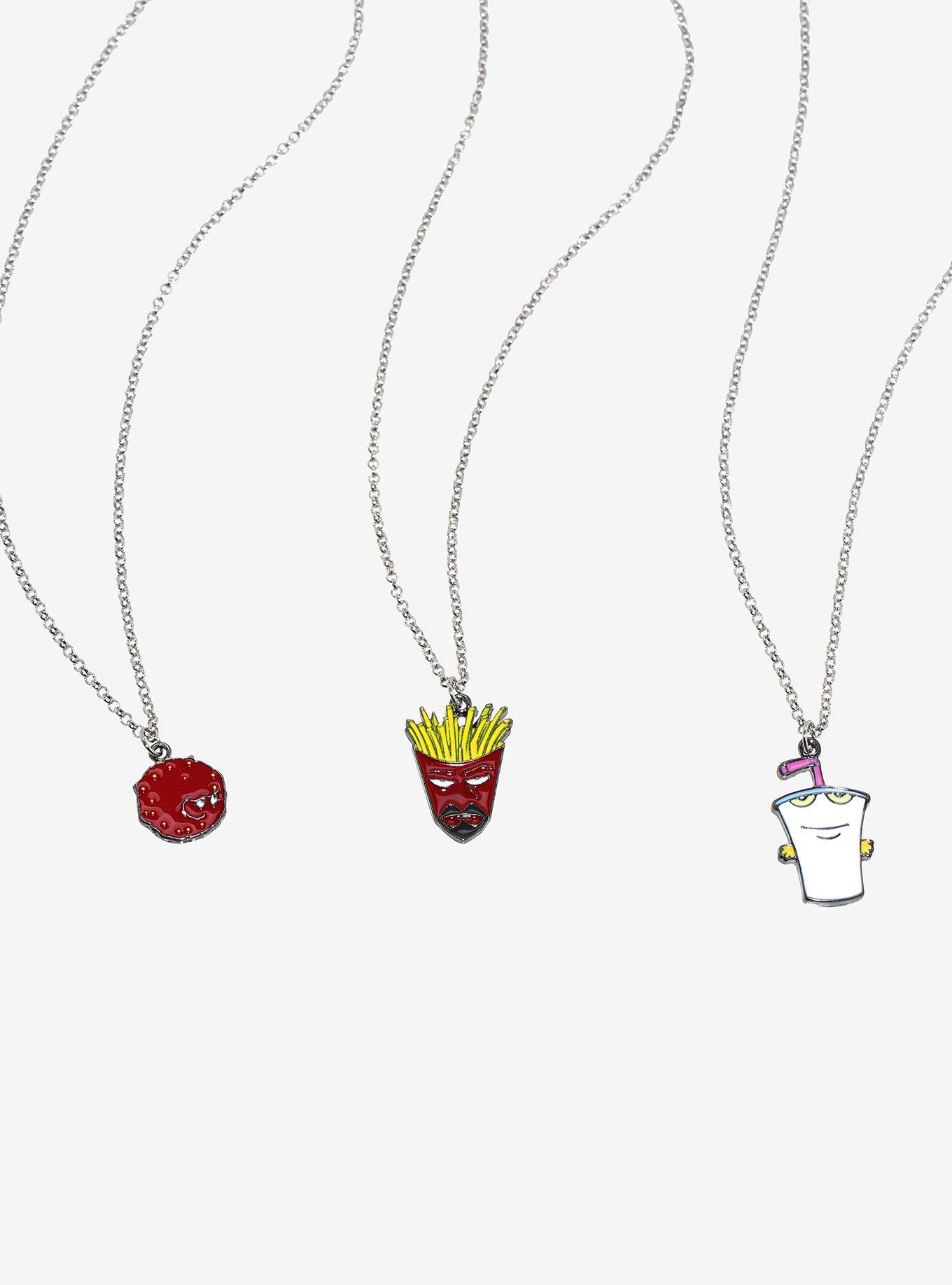 Aqua Teen Hunger Force Character Best Friend Necklace Set, , alternate
