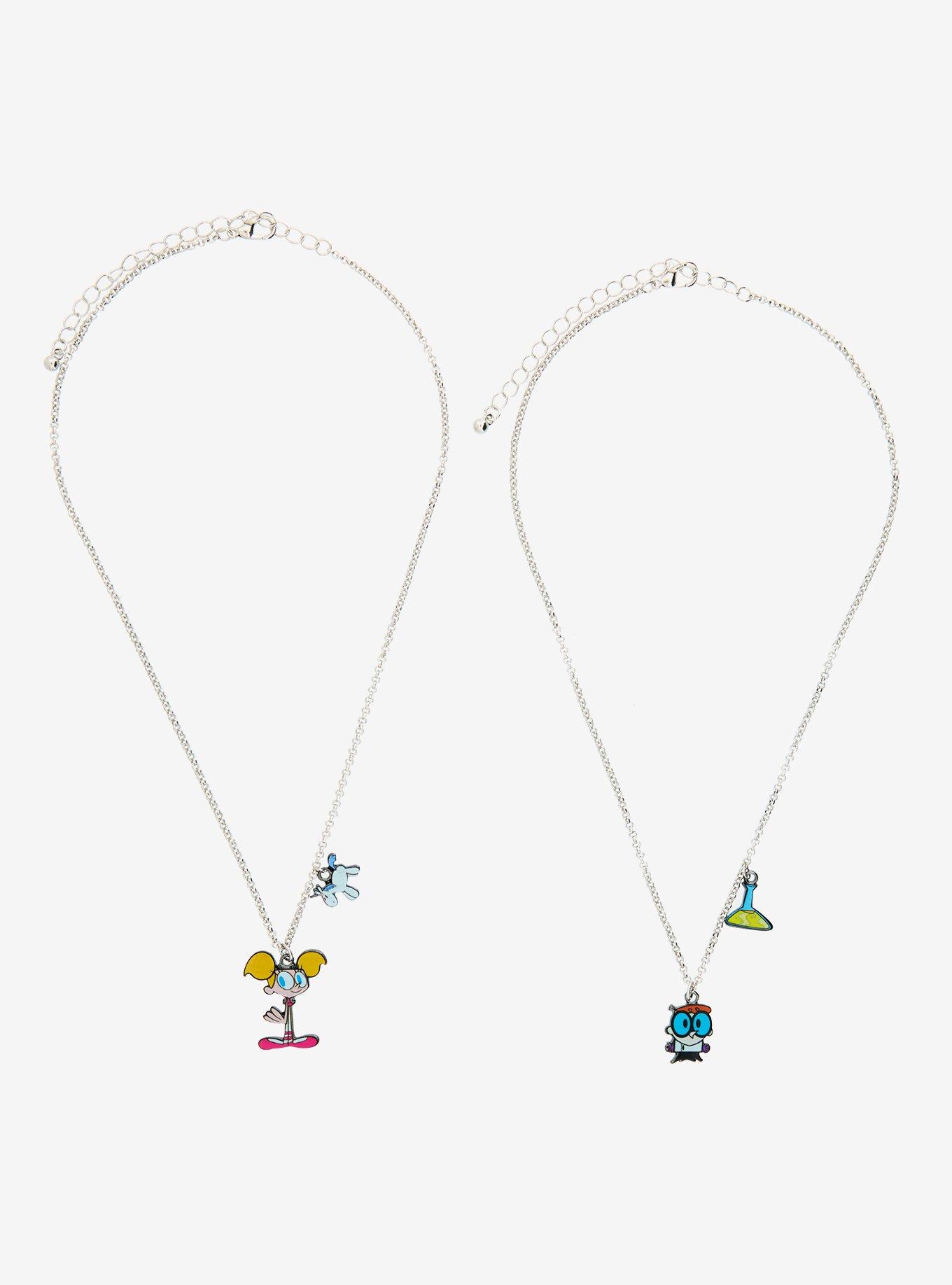 Dexter's Laboratory Dexter & Dee Dee Best Friend Necklace Set, , hi-res