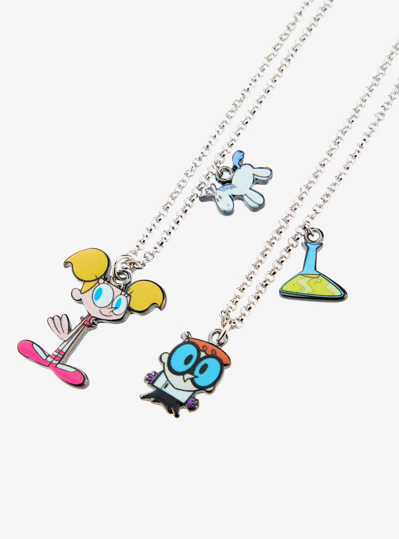 Dexter's Laboratory Dexter & Dee Dee Best Friend Necklace Set, , alternate