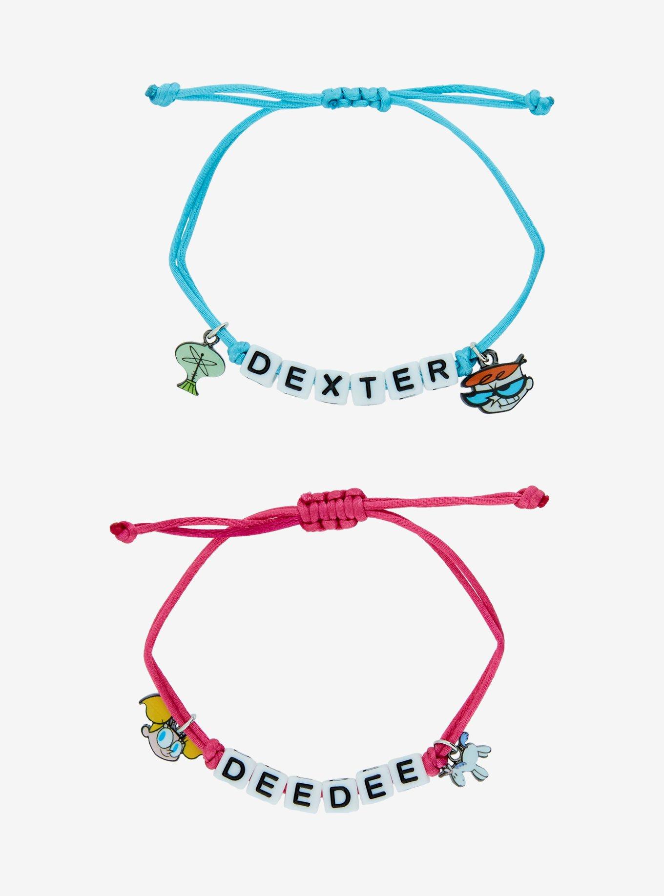 Dexter's Laboratory Dexter & Dee Dee Best Friend Cord Bracelet Set, , hi-res