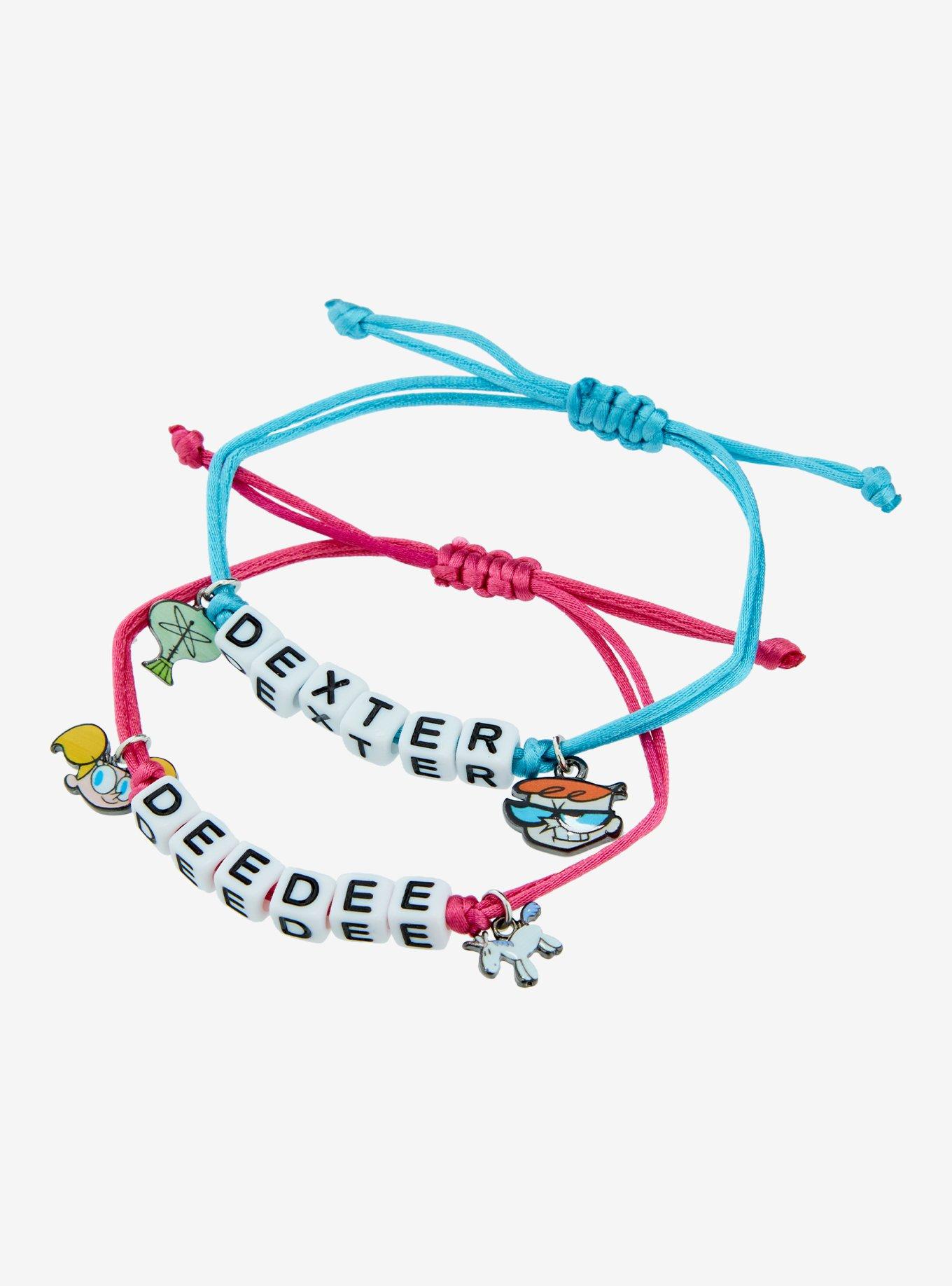 Dexter's Laboratory Dexter & Dee Dee Best Friend Cord Bracelet Set, , alternate