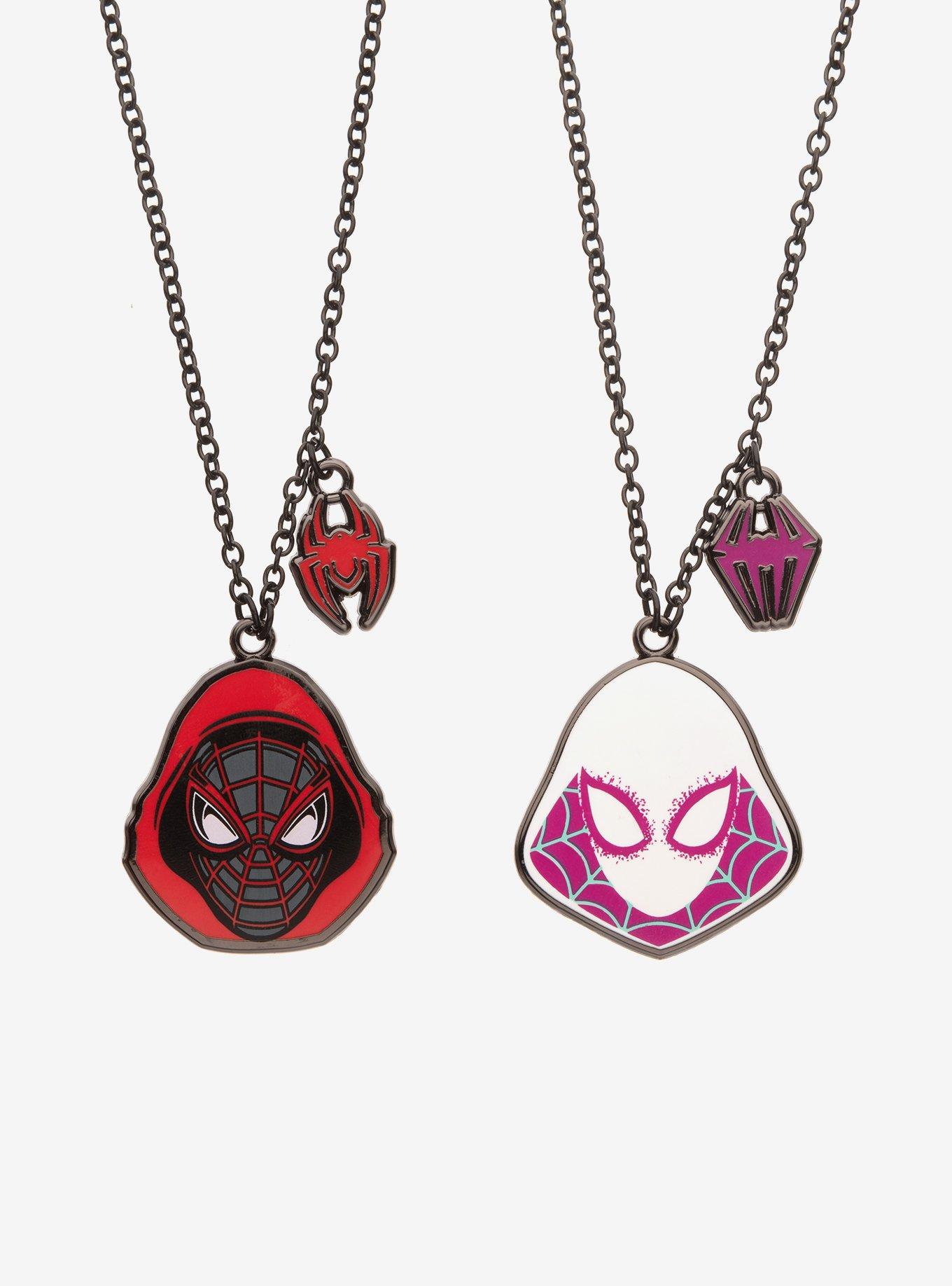 Marvel Spider-Man Miles & Gwen Best Friend Necklace Set, , hi-res