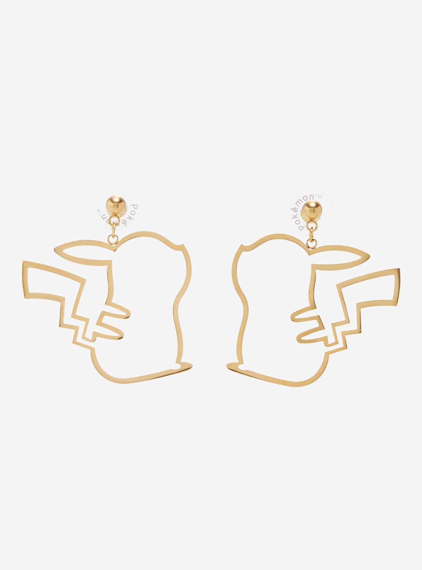 Pokémon Pikachu Silhouette Earrings - BoxLunch Exclusive, , hi-res