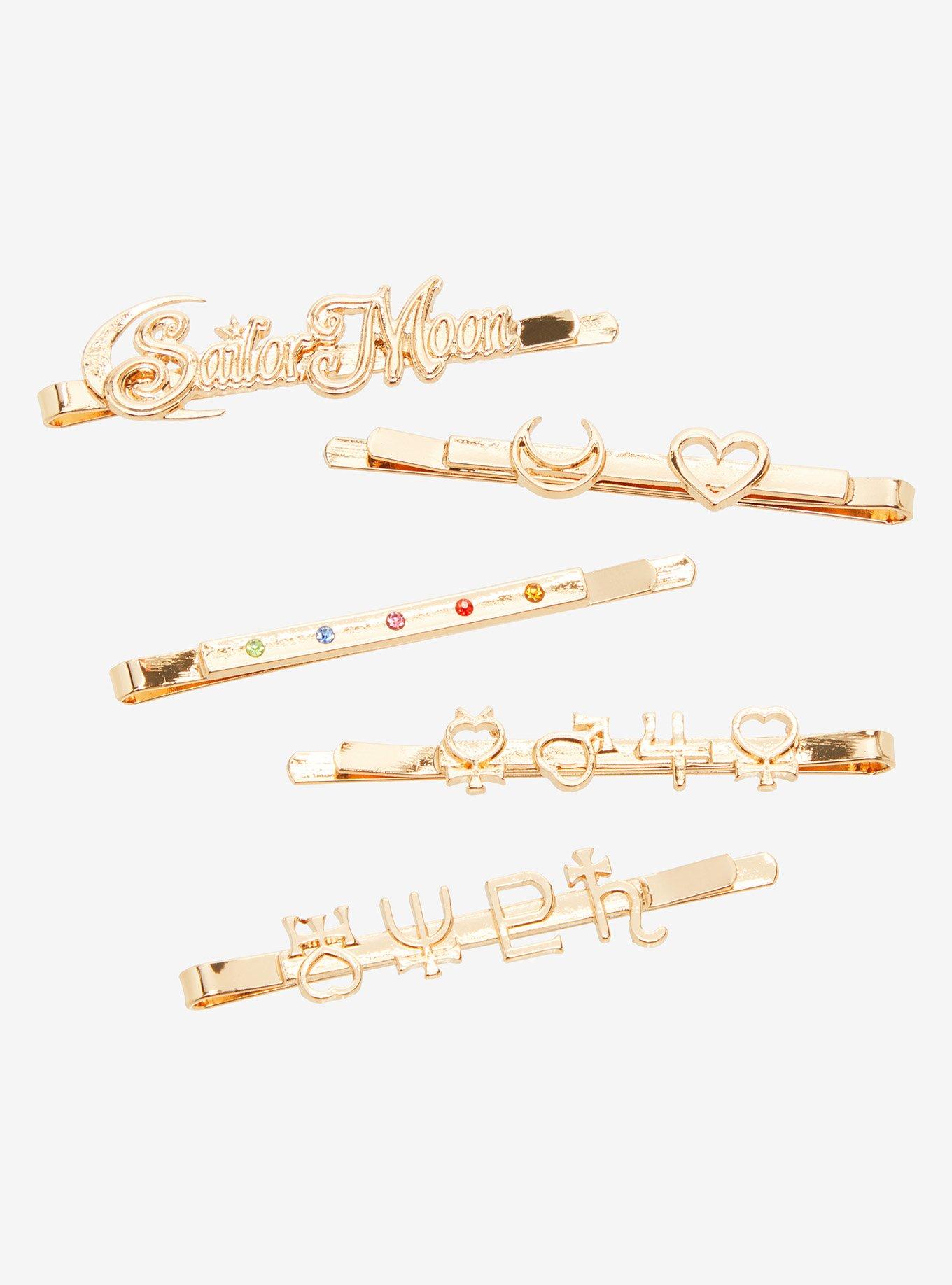 Pretty Guardian Sailor Moon Icons Bobby Pin Set - BoxLunch Exclusive, , hi-res