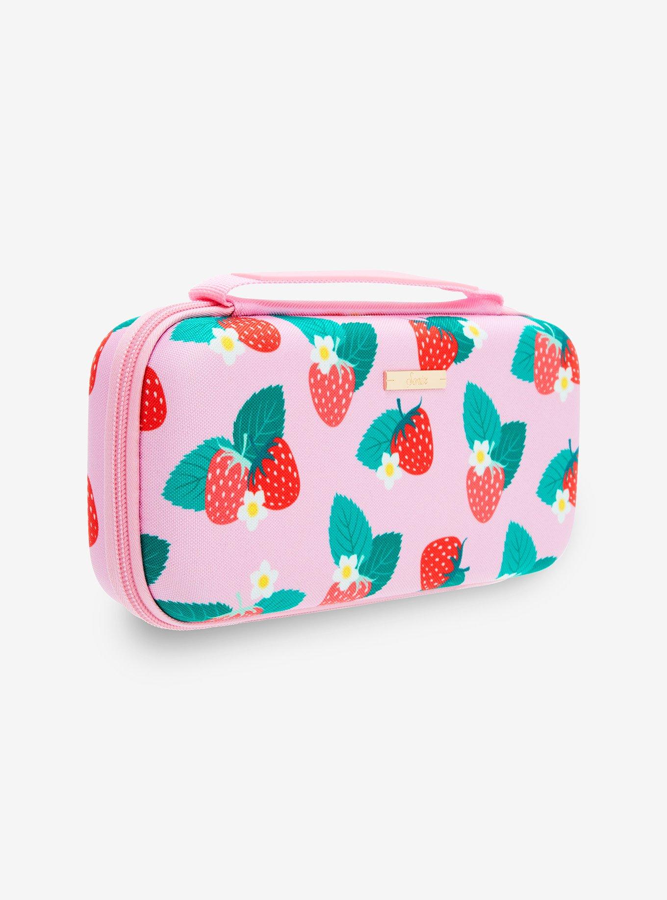 Sonix Strawberry Pink Allover Print Nintendo Switch Carrying Case, , hi-res