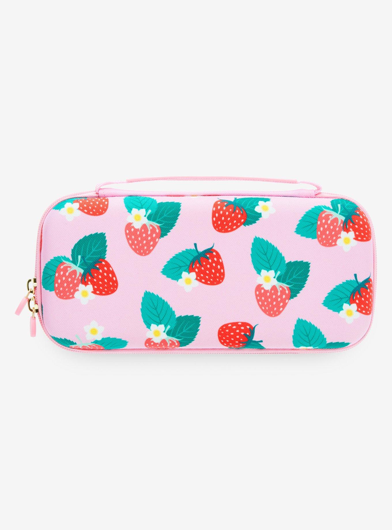 Sonix Strawberry Pink Allover Print Nintendo Switch Carrying Case, , alternate