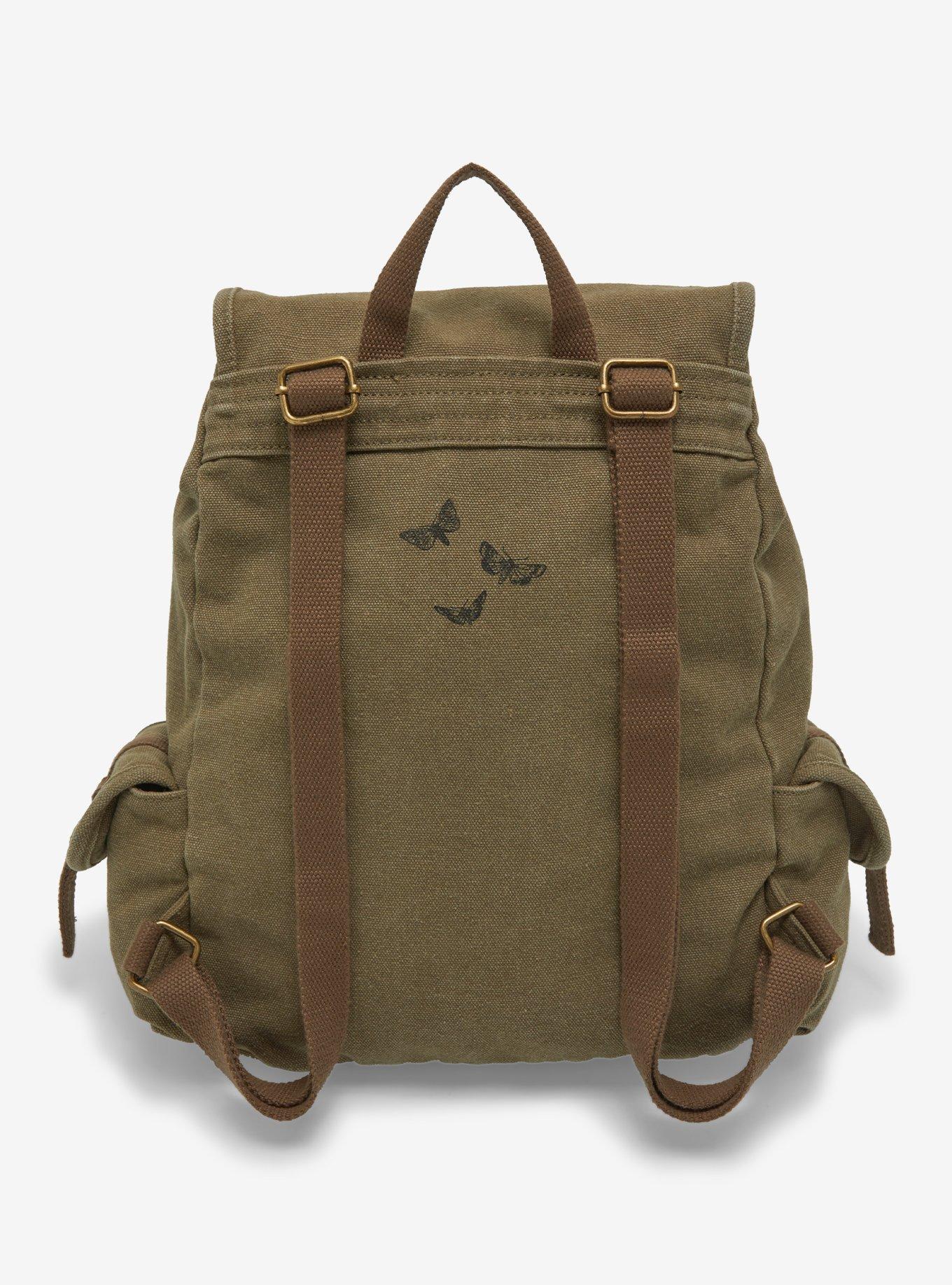 Frog Mushroom & Skull Slouch Mini Backpack, , alternate