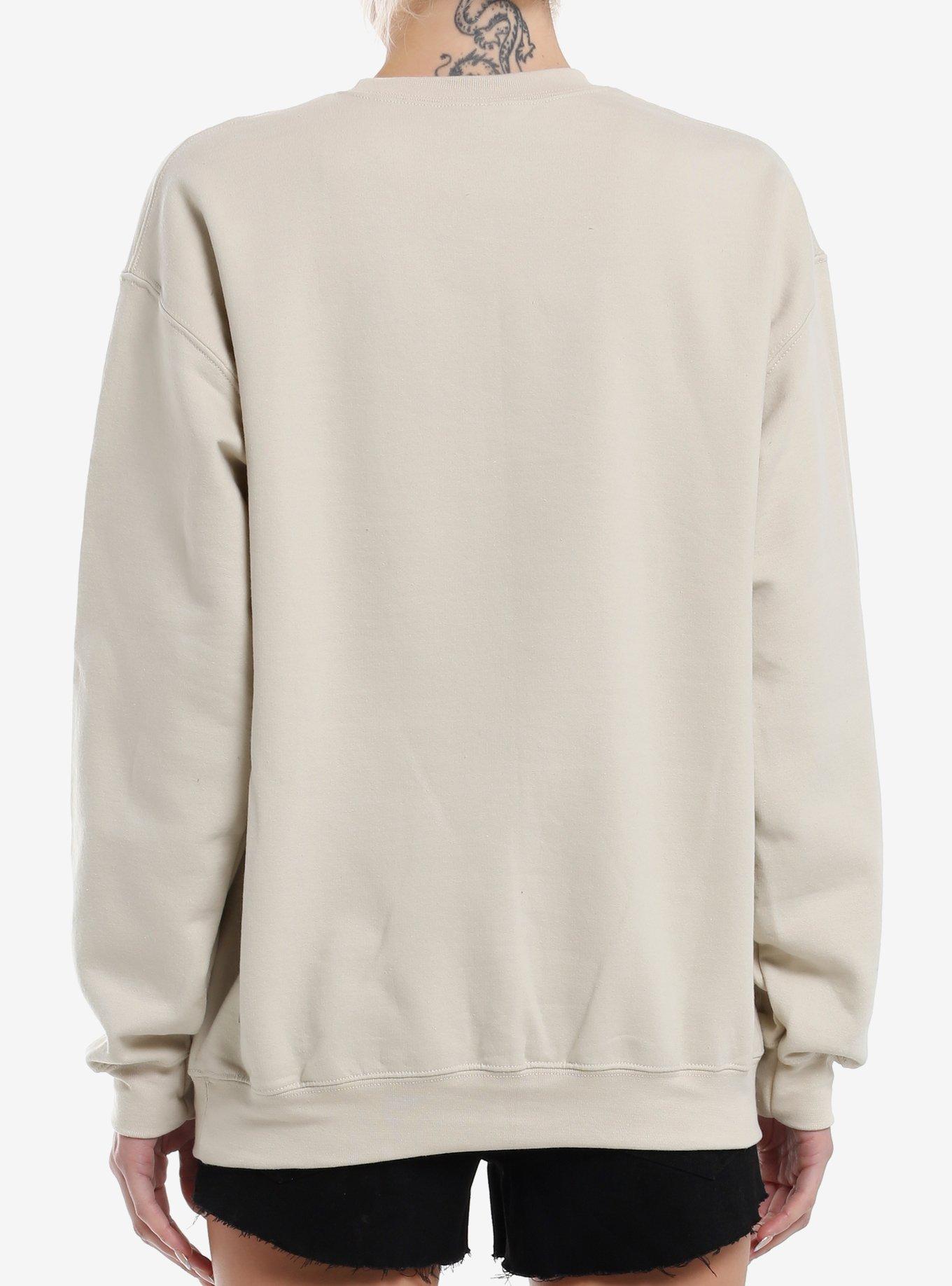 Avenged Sevenfold Devil Skull Beige Girls Sweatshirt, SAND, alternate