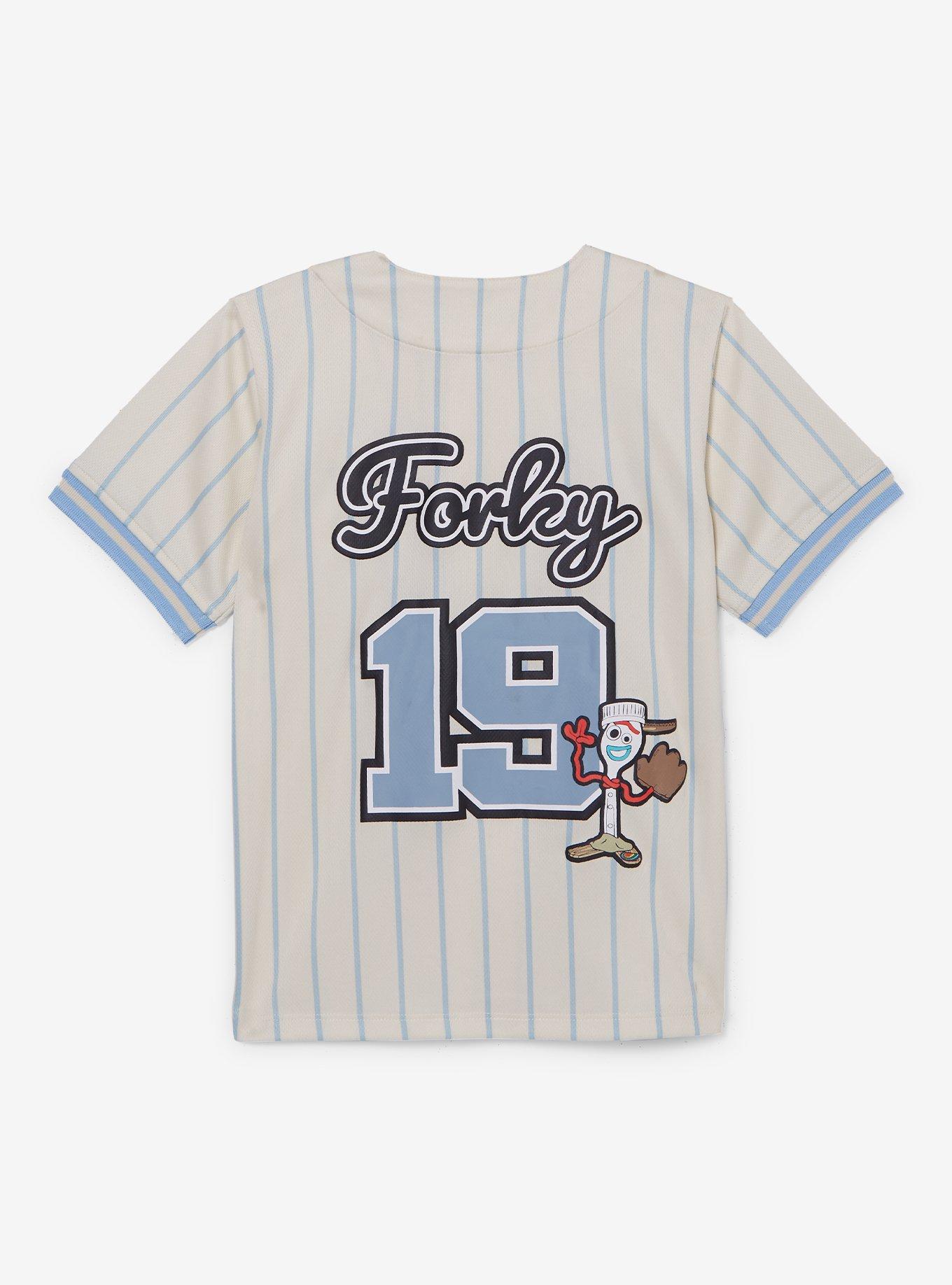 Disney Pixar Toy Story Forky Toddler Baseball Jersey &mdash; BoxLunch Exclusive, LIGHT BLUE, alternate