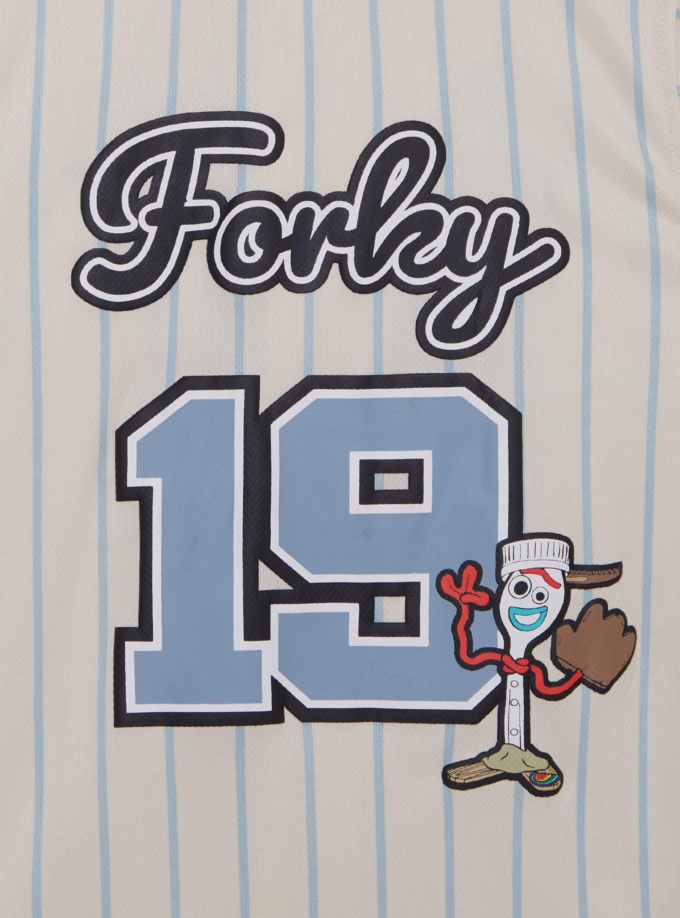Disney Pixar Toy Story Forky Toddler Baseball Jersey &mdash; BoxLunch Exclusive, LIGHT BLUE, alternate