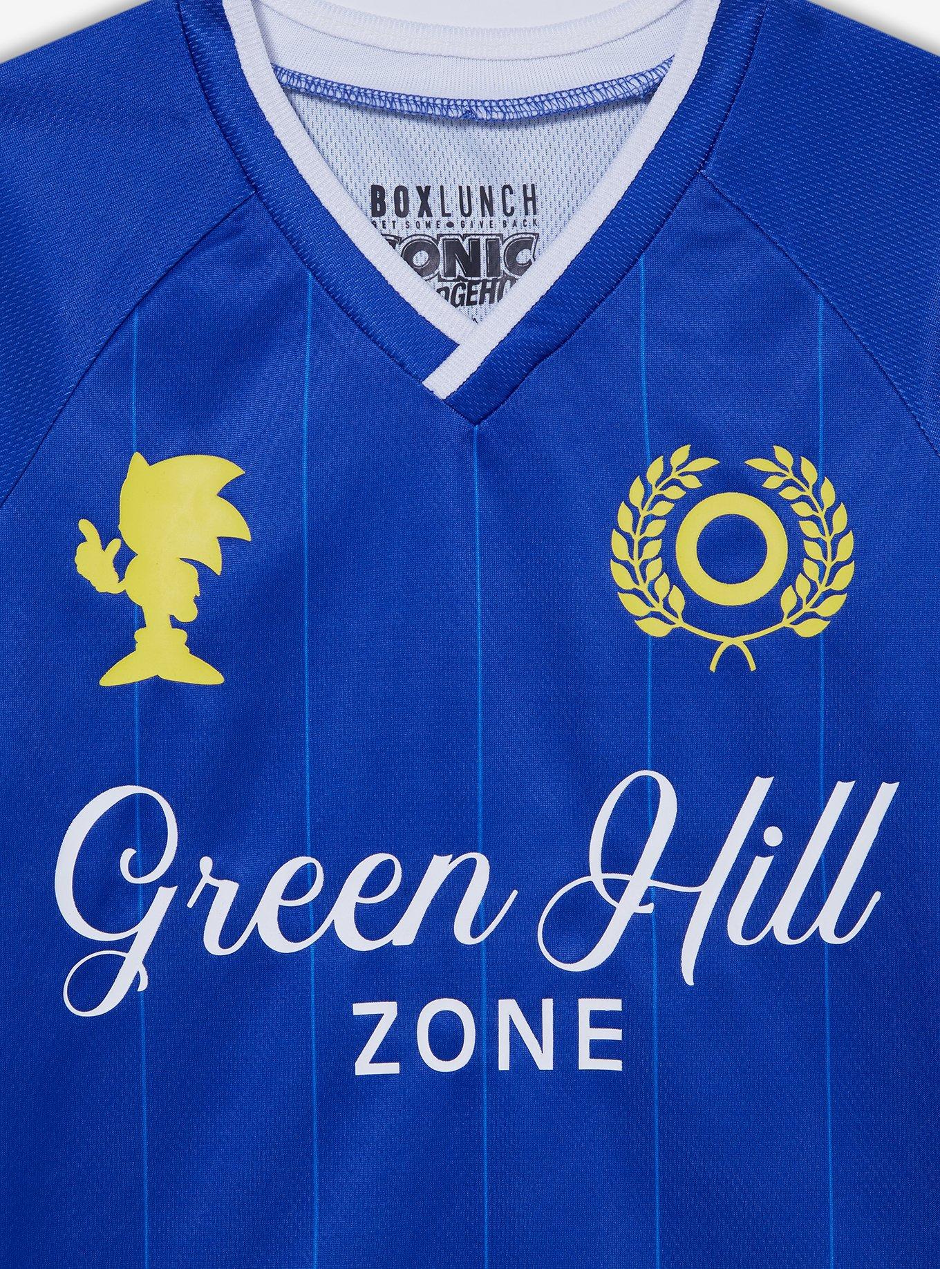 Sonic the Hedgehog Green Hill Zone Toddler Soccer Jersey — BoxLunch Exclusive, ROYAL BLUE, alternate