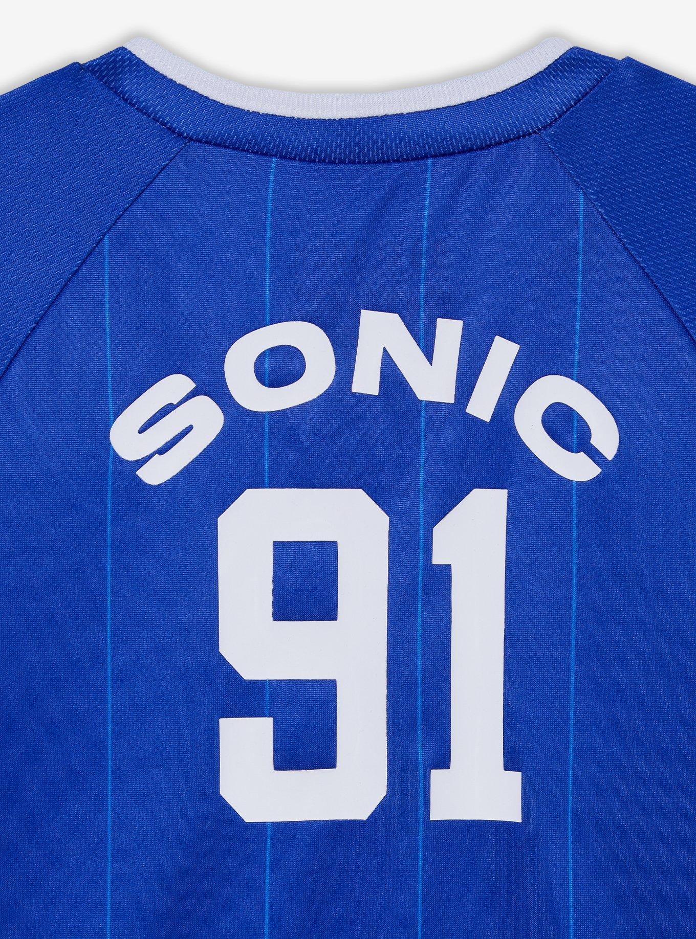 Sonic the Hedgehog Green Hill Zone Toddler Soccer Jersey — BoxLunch Exclusive, ROYAL BLUE, alternate