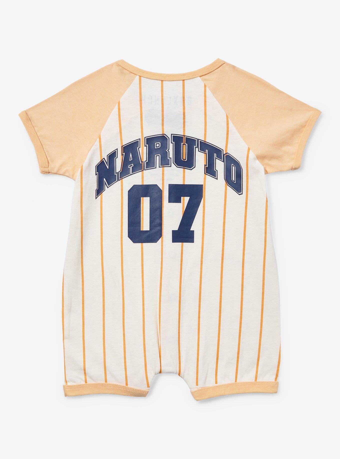 Naruto Shippuden Naruto Striped Jersey Infant One-Piece - BoxLunch Exclusive, , hi-res