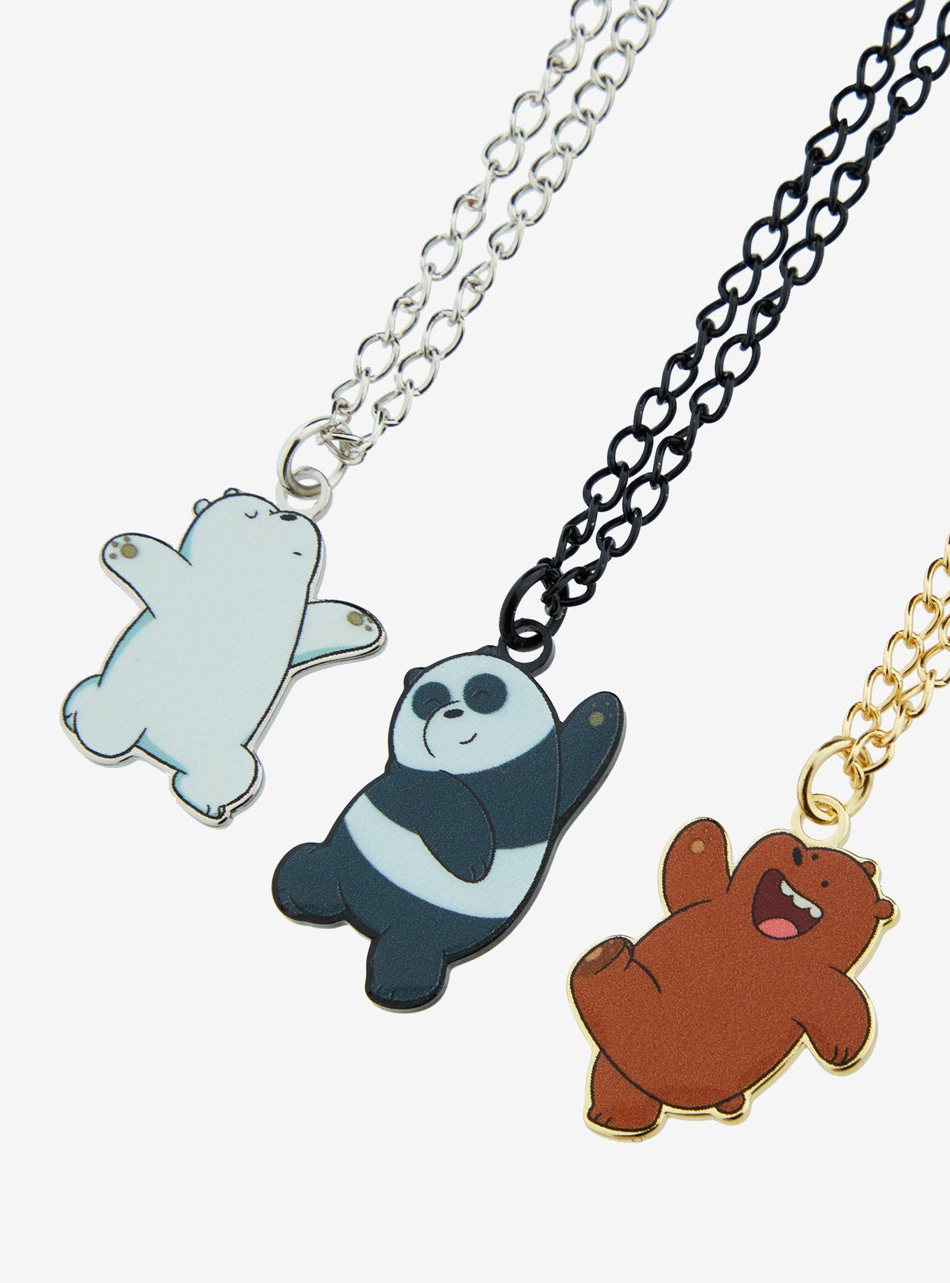 We Bare Bears Trio Necklace Set, , alternate