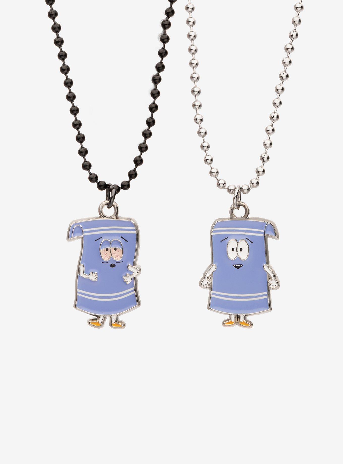 South Park Towelie Best Friend Necklace Set, , hi-res