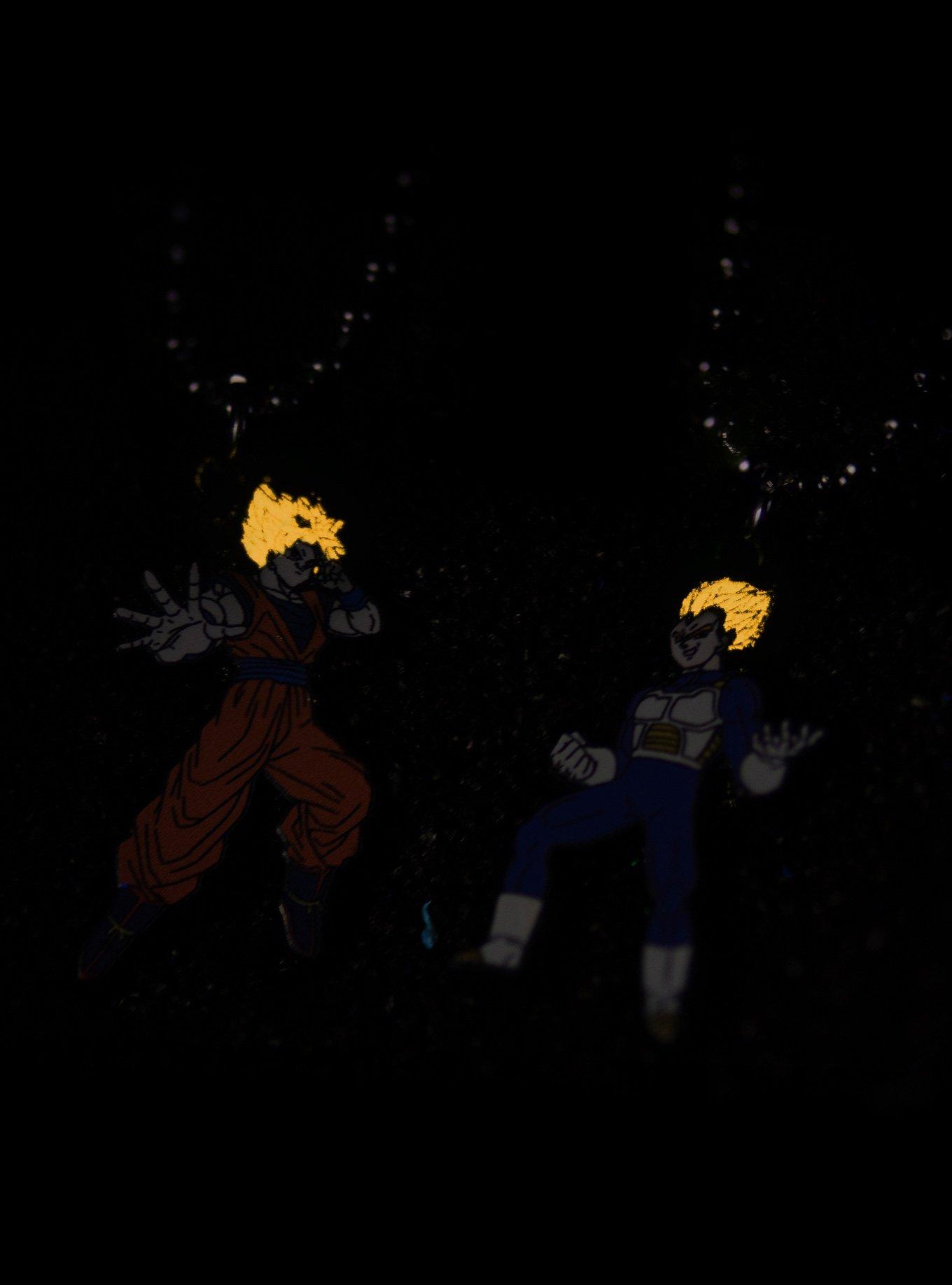 Dragon Ball Z Goku & Vegeta Glow-In-The-Dark Best Friend Necklace Set, , alternate