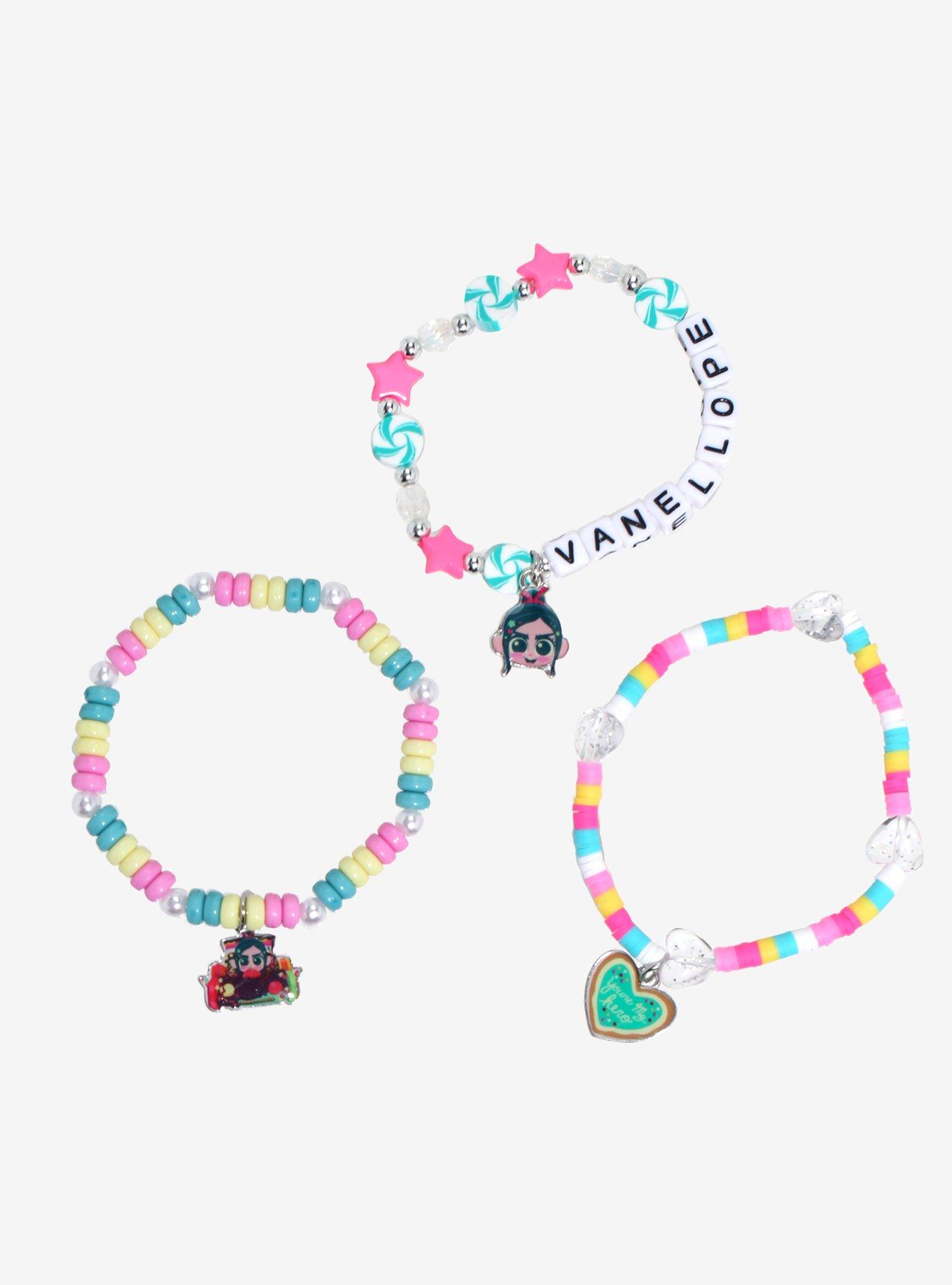 Disney Wreck-It Ralph Vanellope Bead Bracelet Set, , hi-res