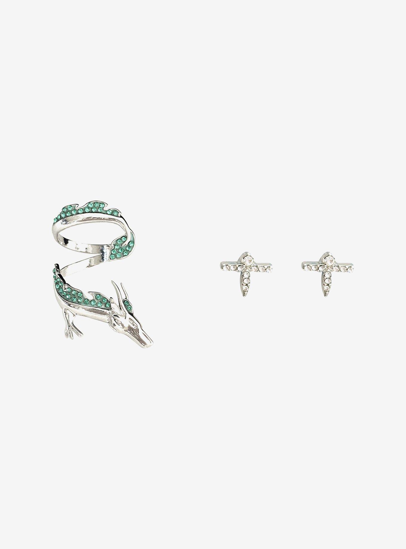 Studio Ghibli® Spirited Away Haki Stud & Cuff Earring Set, , hi-res