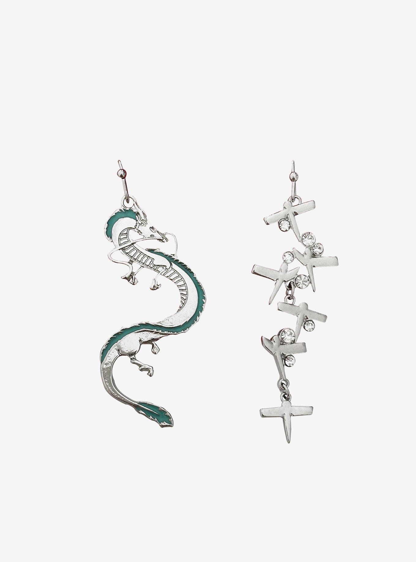 Studio Ghibli® Spirited Away Haku & Sikigami Drop Earrings, , hi-res