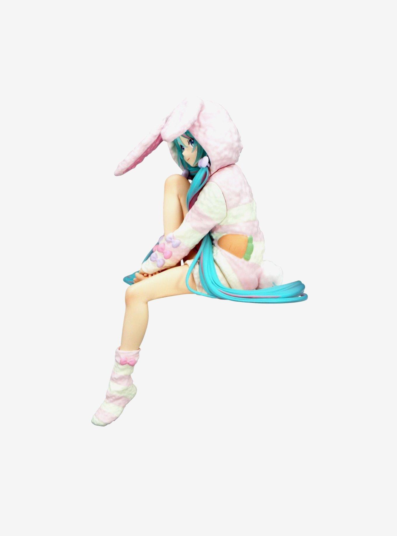 FuRyu Vocaloid Noodle Stopper Hatsune Miku Figure (Rabbit Ear Hood Ver.), , hi-res