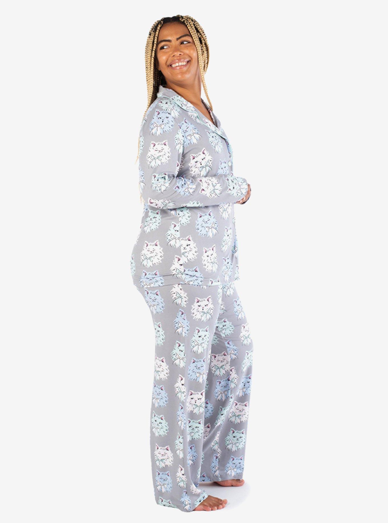 Fluffiest Cat Notch Collar Pajama Set, , hi-res