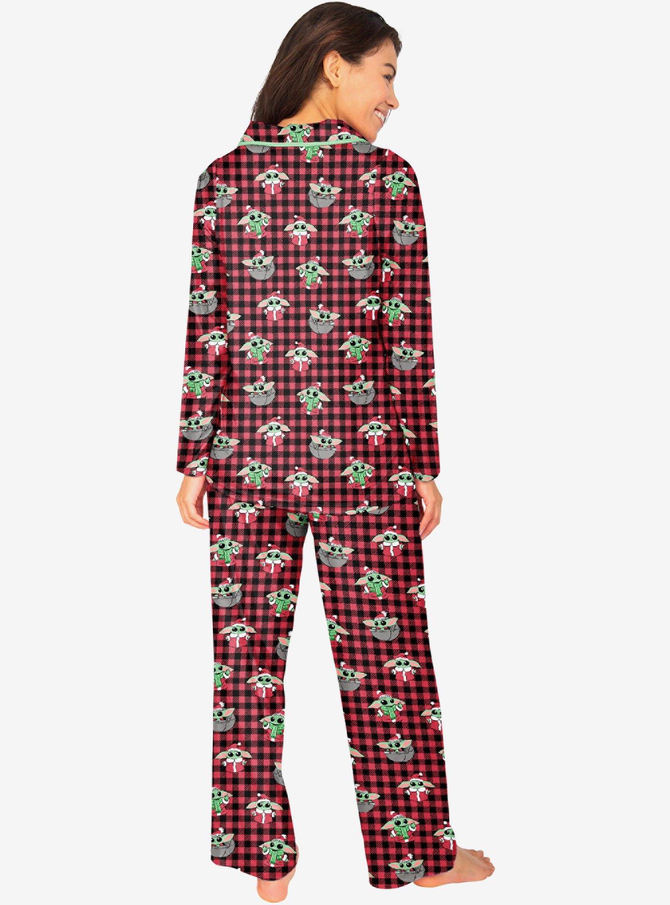 Star Wars The Mandalorian Grogu Holiday Notch Collar Pajama Set, , hi-res