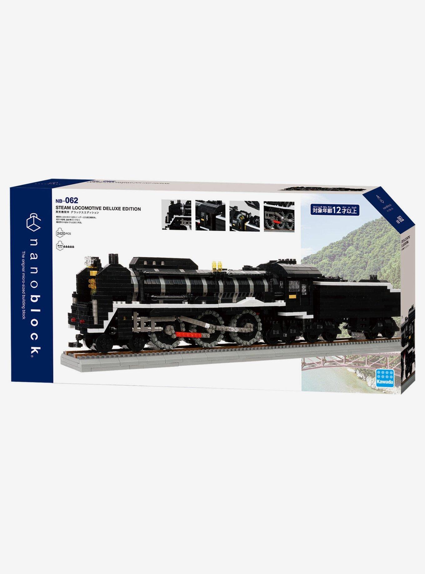 Kawada Nanoblock Deluxe Edition Steam Locomotive Build Kit, , hi-res