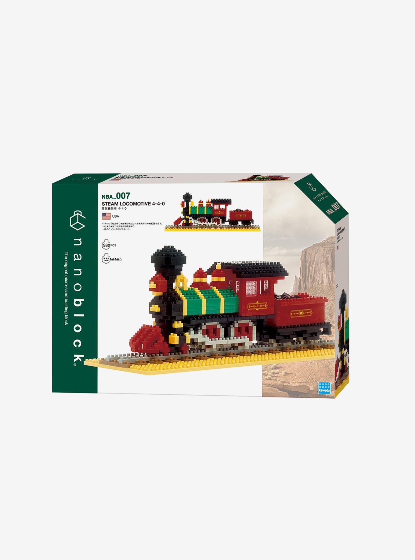 Kawada Nanoblock Steam Locomotive 4-4-0 Build Kit, , hi-res