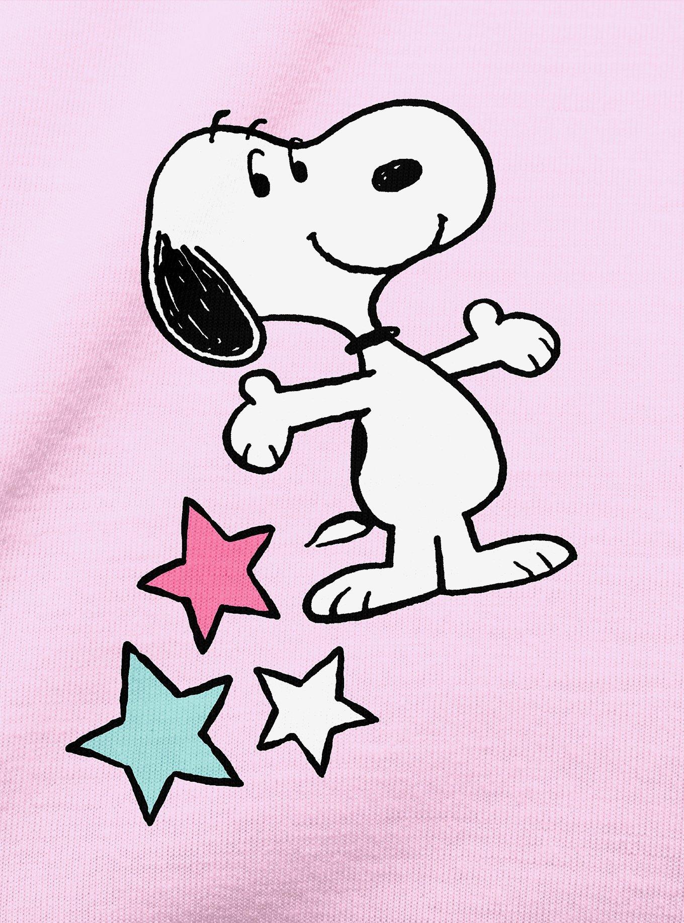 Snoopy Shooting Stars Long Sleeve Raglan Youth Pajama Set, , hi-res