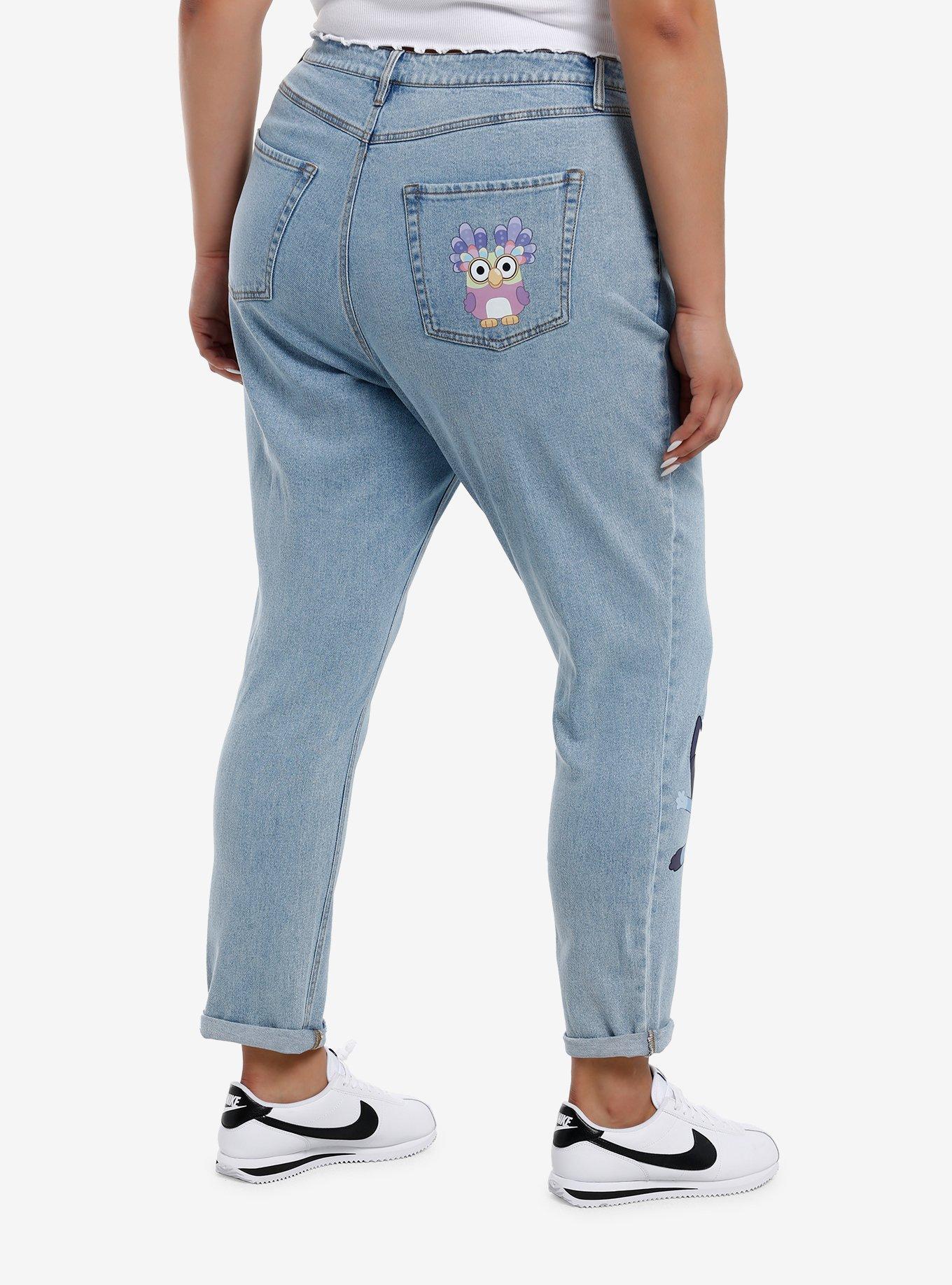 Bluey Characters Mom Jeans Plus Size, , hi-res