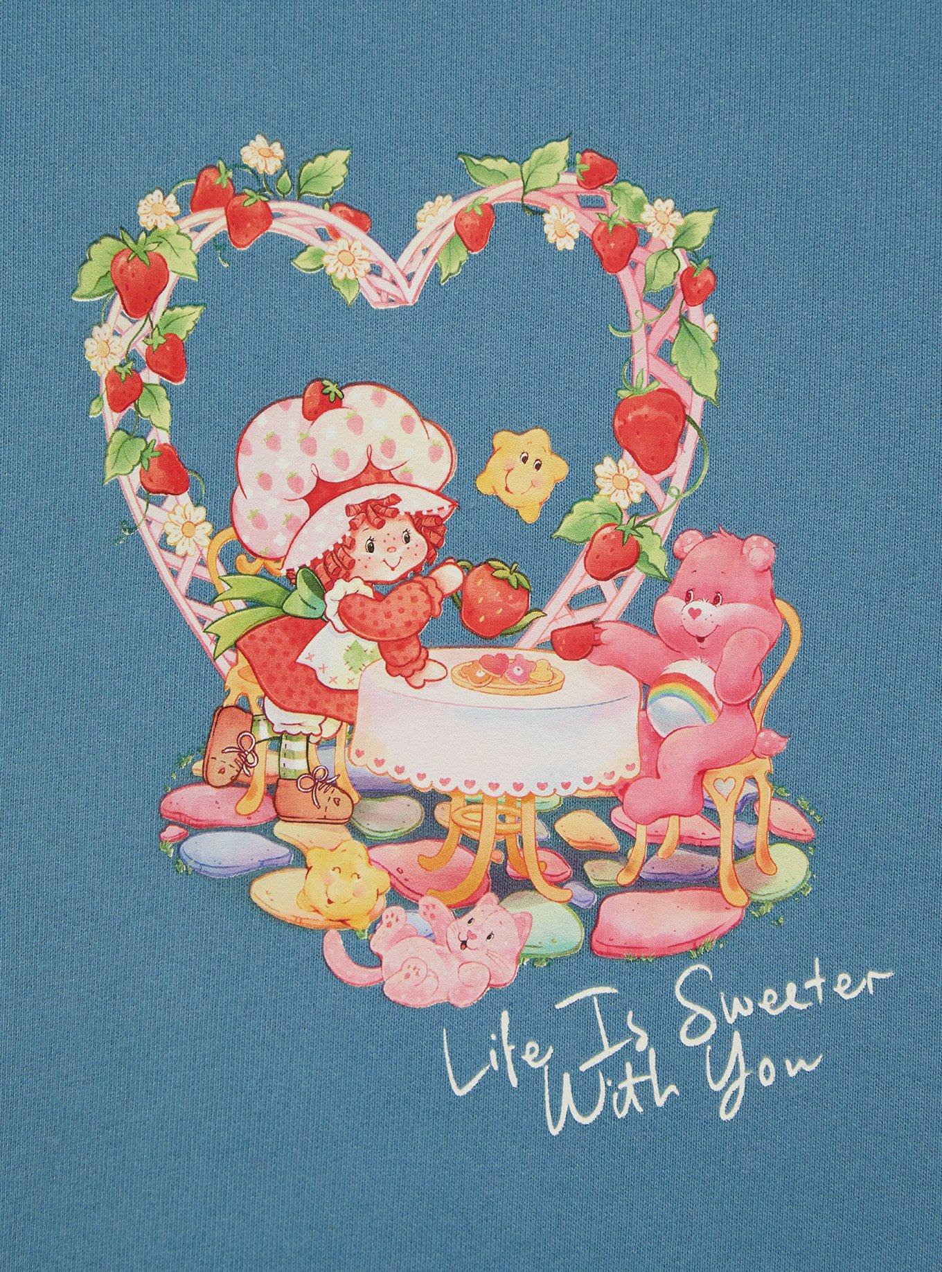 Strawberry Shortcake x Care Bears Strawberry & Cheer Bear Crewneck, , hi-res