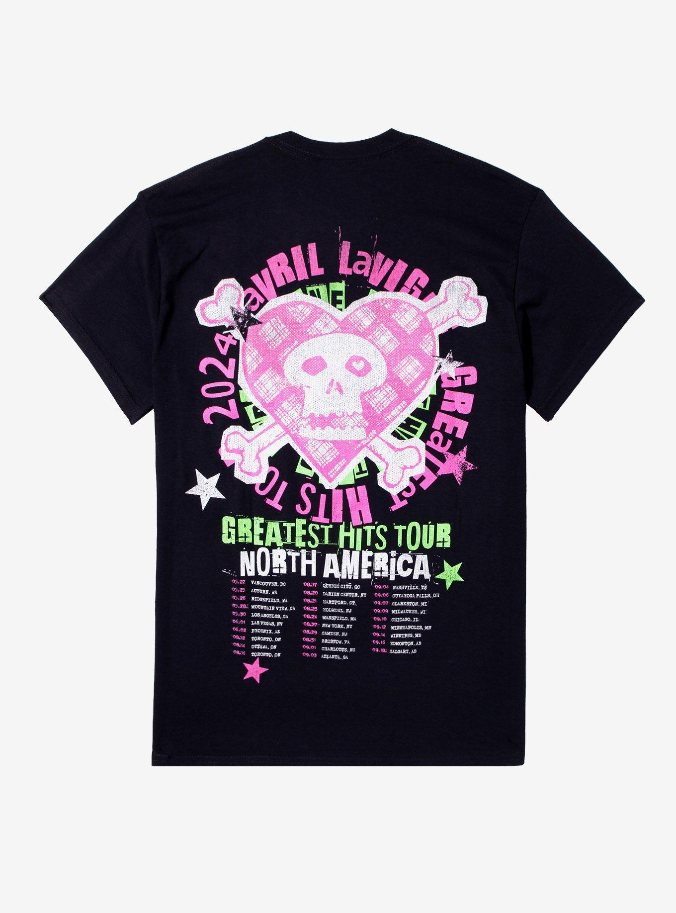 Avril Lavigne Greatest Hits Tour T-Shirt, BLACK, alternate