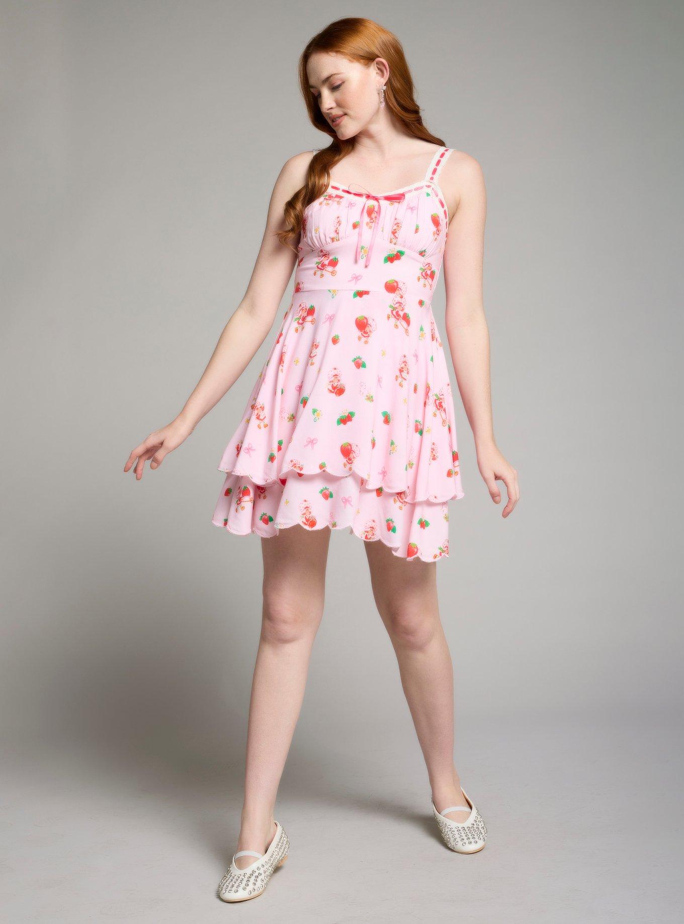 Strawberry Shortcake Coquette Allover Print Dress, , hi-res