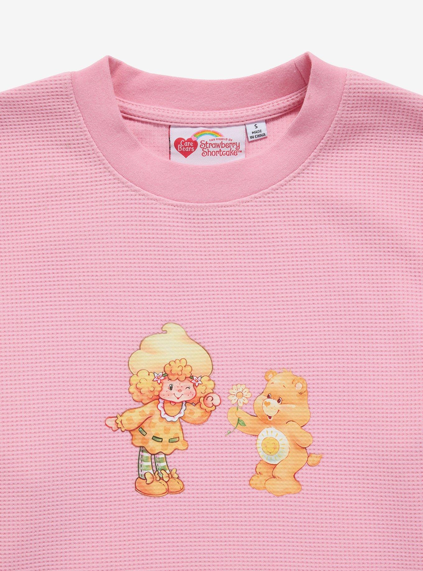 Samii Ryan Care Bears x Strawberry Shortcake Funshine Bear & Lemon Meringue Thermal Long Sleeve T-Shirt, PINK, alternate