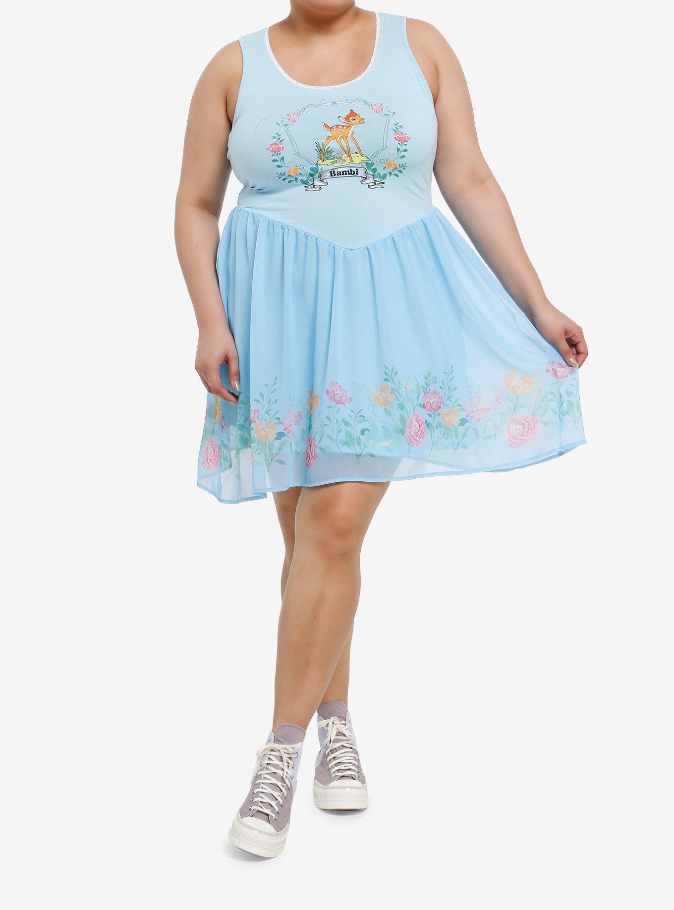 Disney Bambi Flower Lace Dress Plus Size, , hi-res