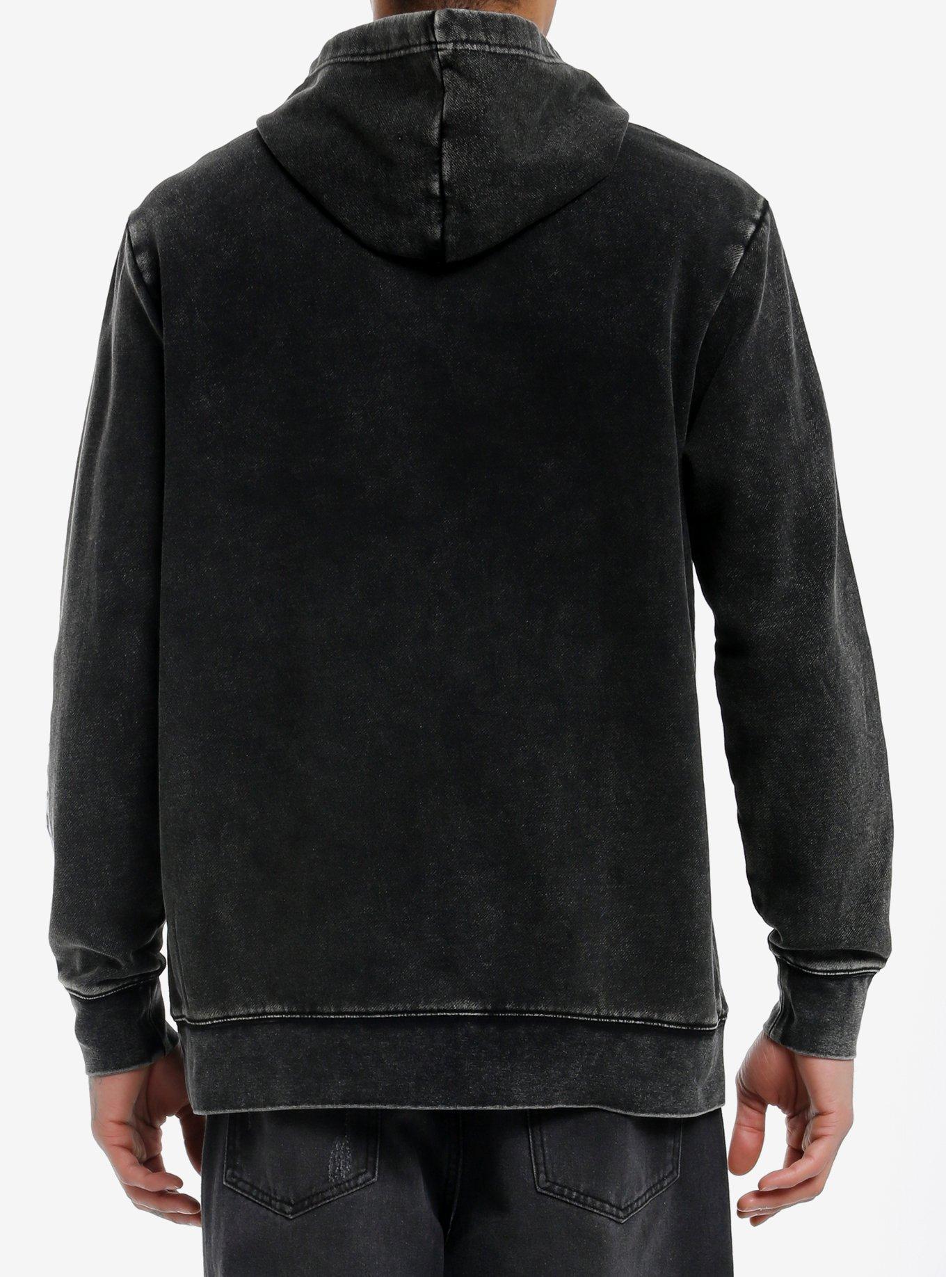 Bluey Muffin Mineral Wash Hoodie, GREY, alternate