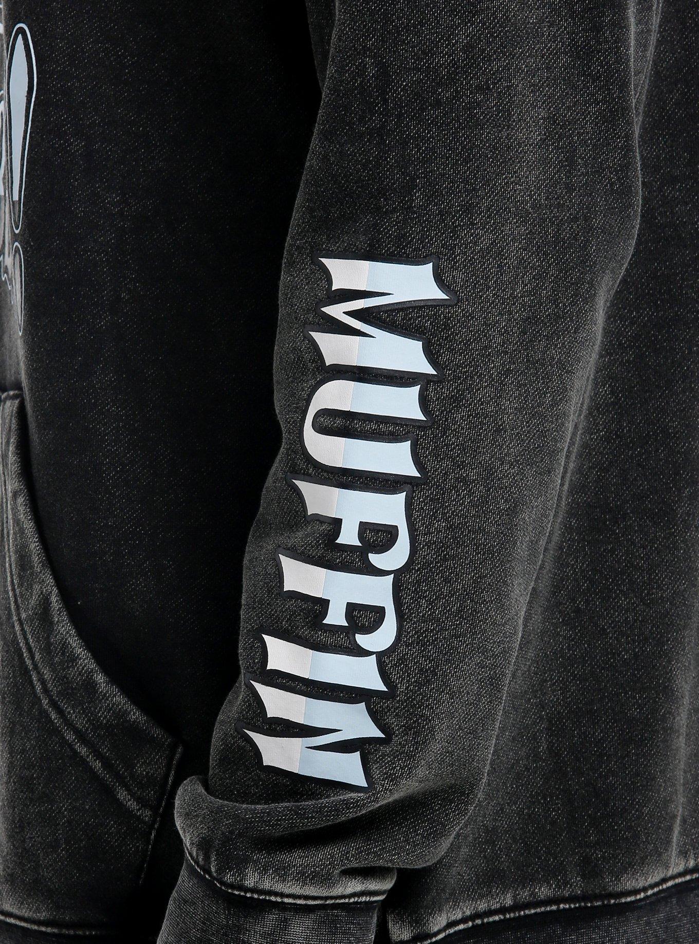 Bluey Muffin Mineral Wash Hoodie, GREY, alternate
