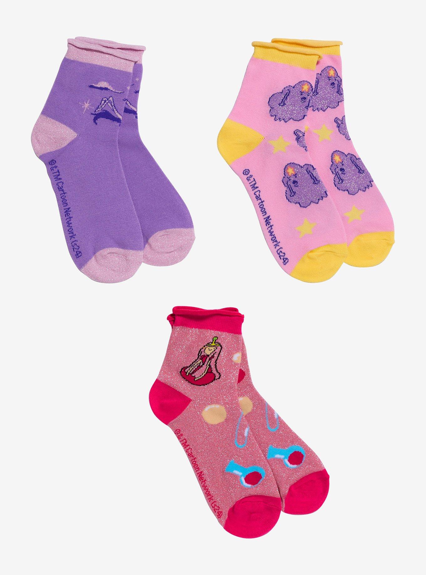 Adventure Time Trio Ankle Socks 3 Pair, , hi-res